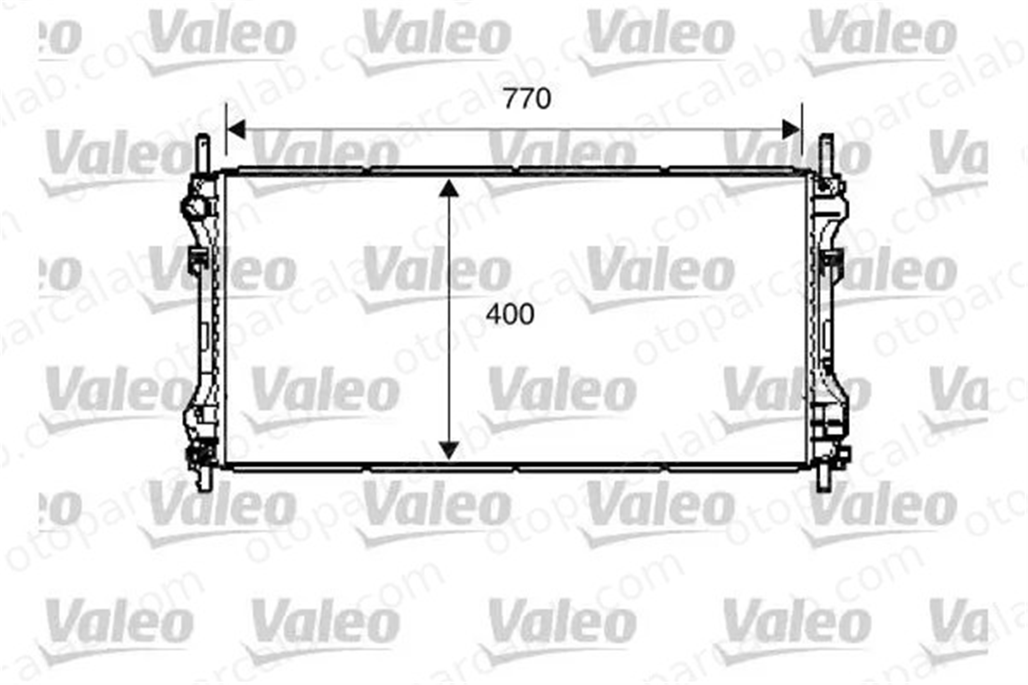 VALEO 734291 Su Radyatörü FORD TRANSIT Minibüs/Otobüs TRANSIT Panelvan/Van 1671800 4070925