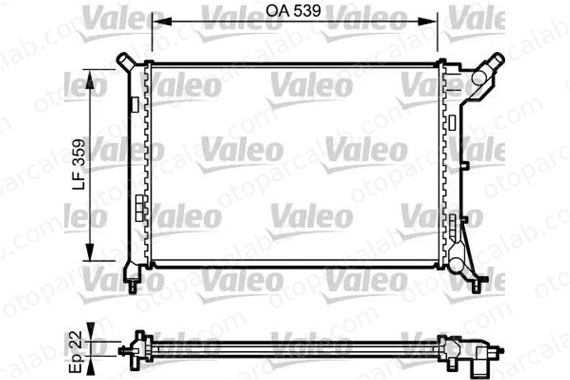 VALEO 734326 Su Radyatörü MINI MINI MINI Cabrio 17101475552 1475552
