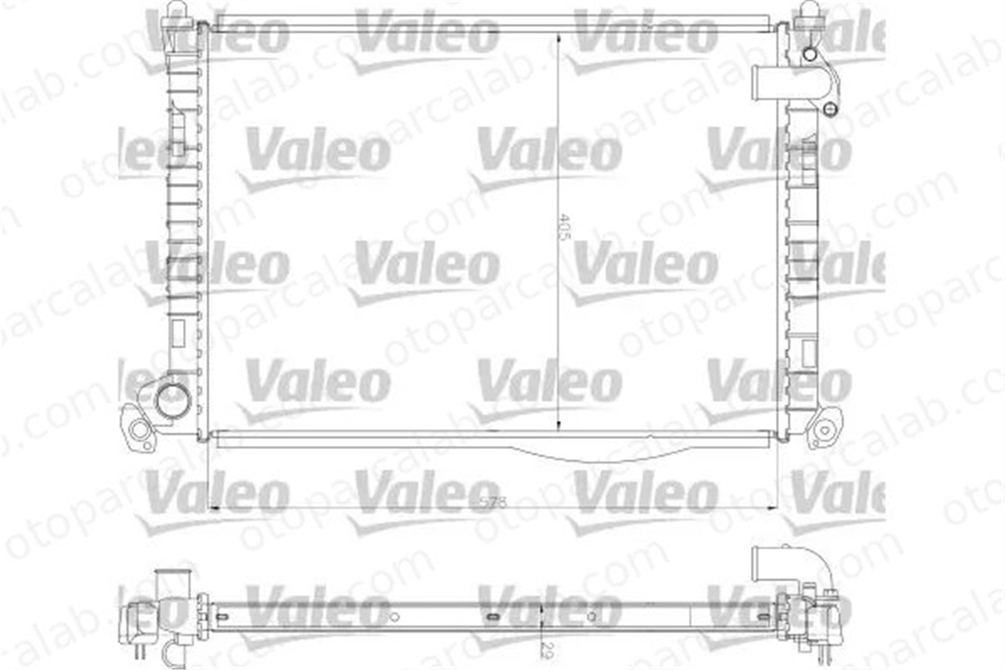 VALEO 734327 Su Radyatörü MINI MINI MINI Cabrio 17117570821 7570821