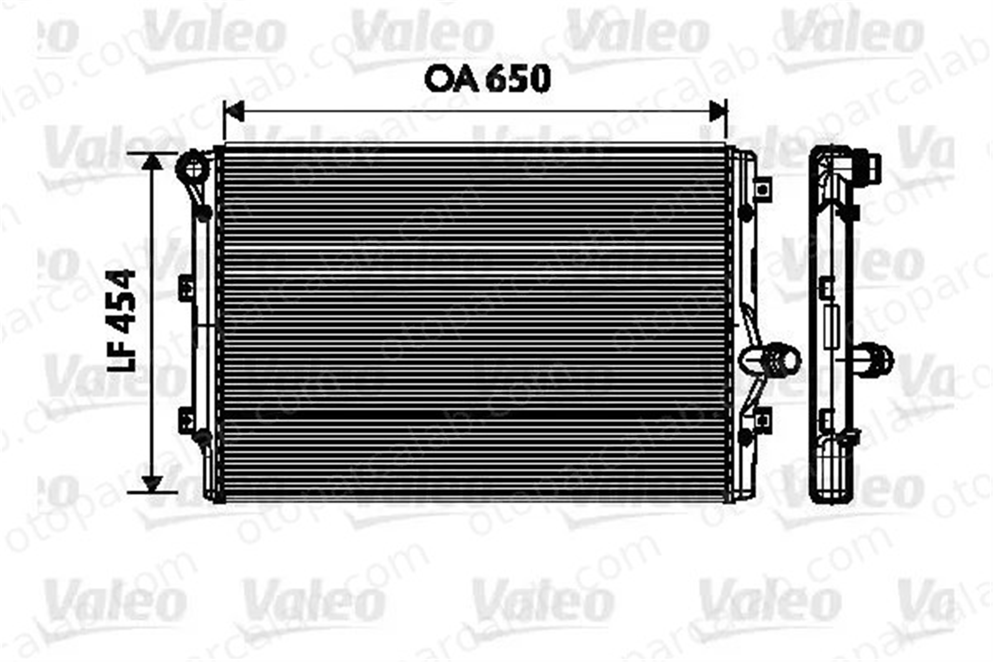 VALEO 734333 Su Radyatörü AUDI A3 A3 Sportback 1K0121251AB 1K0121251BK
