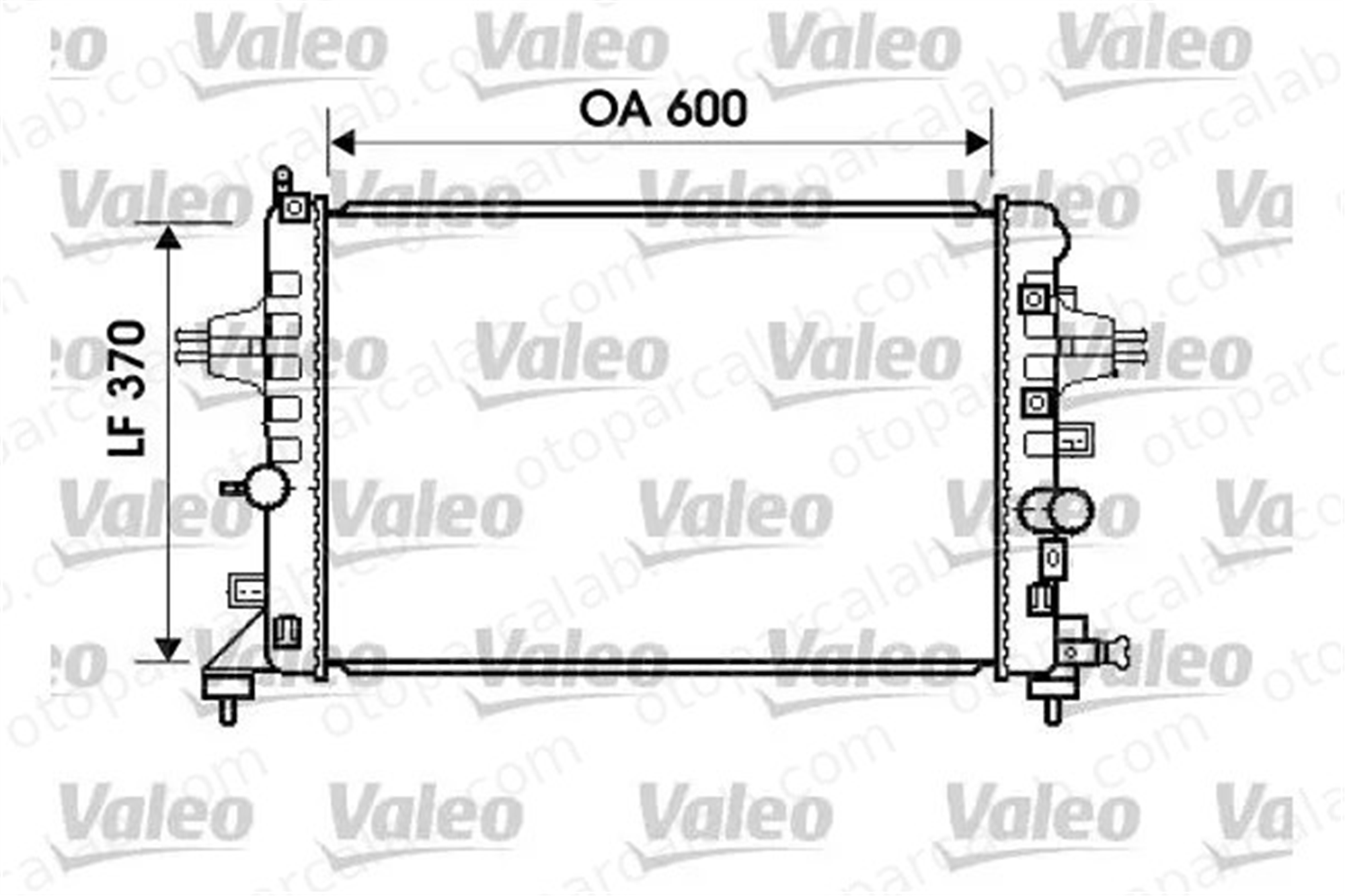 VALEO 734382 Su Radyatörü OPEL ZAFIRA / ZAFIRA FAMILY B ASTRA H Station wagon 13145211 1300266