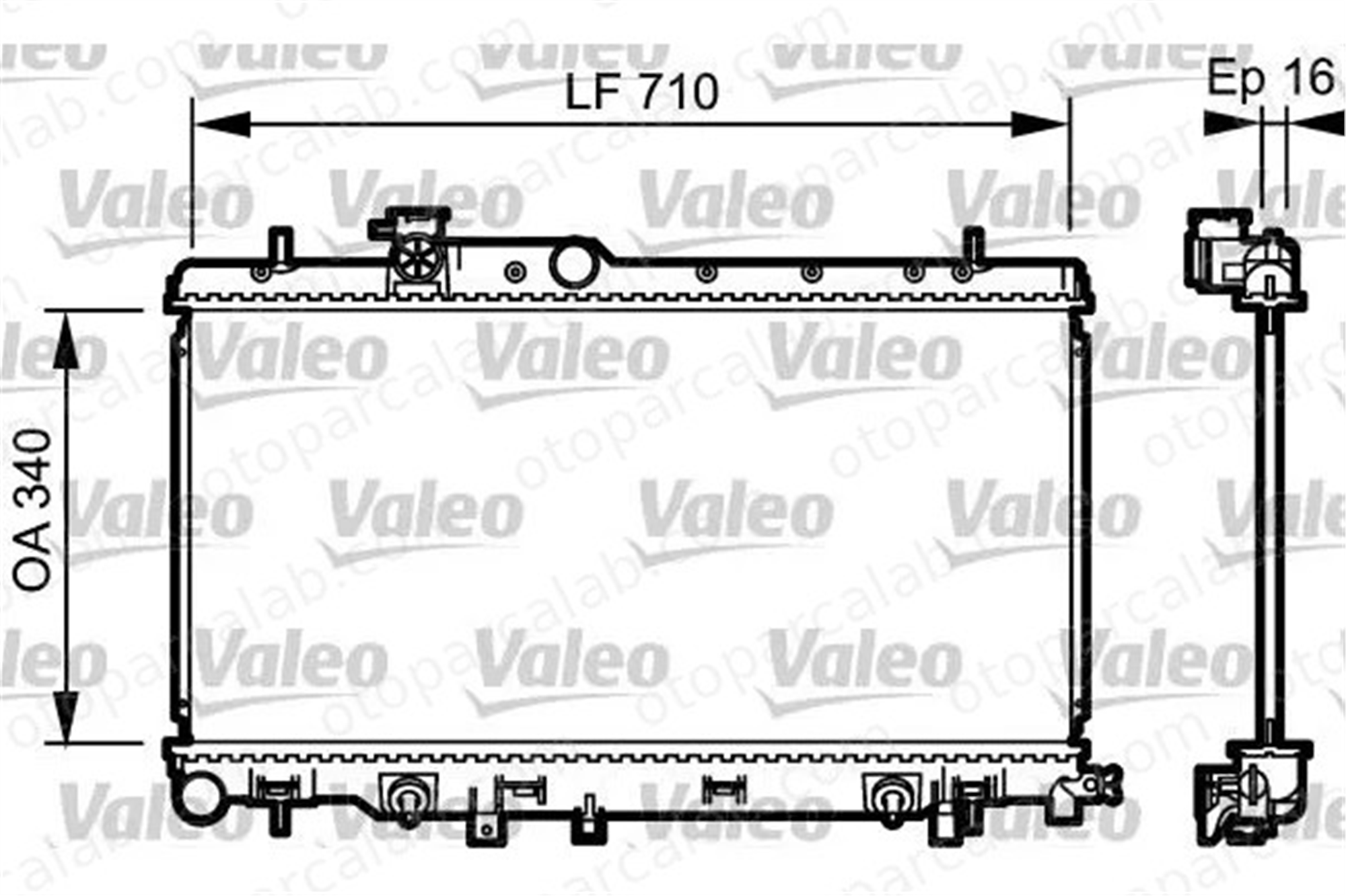 VALEO 734465 Su Radyatörü SUBARU IMPREZA Sedan IMPREZA Station wagon 16400 21060