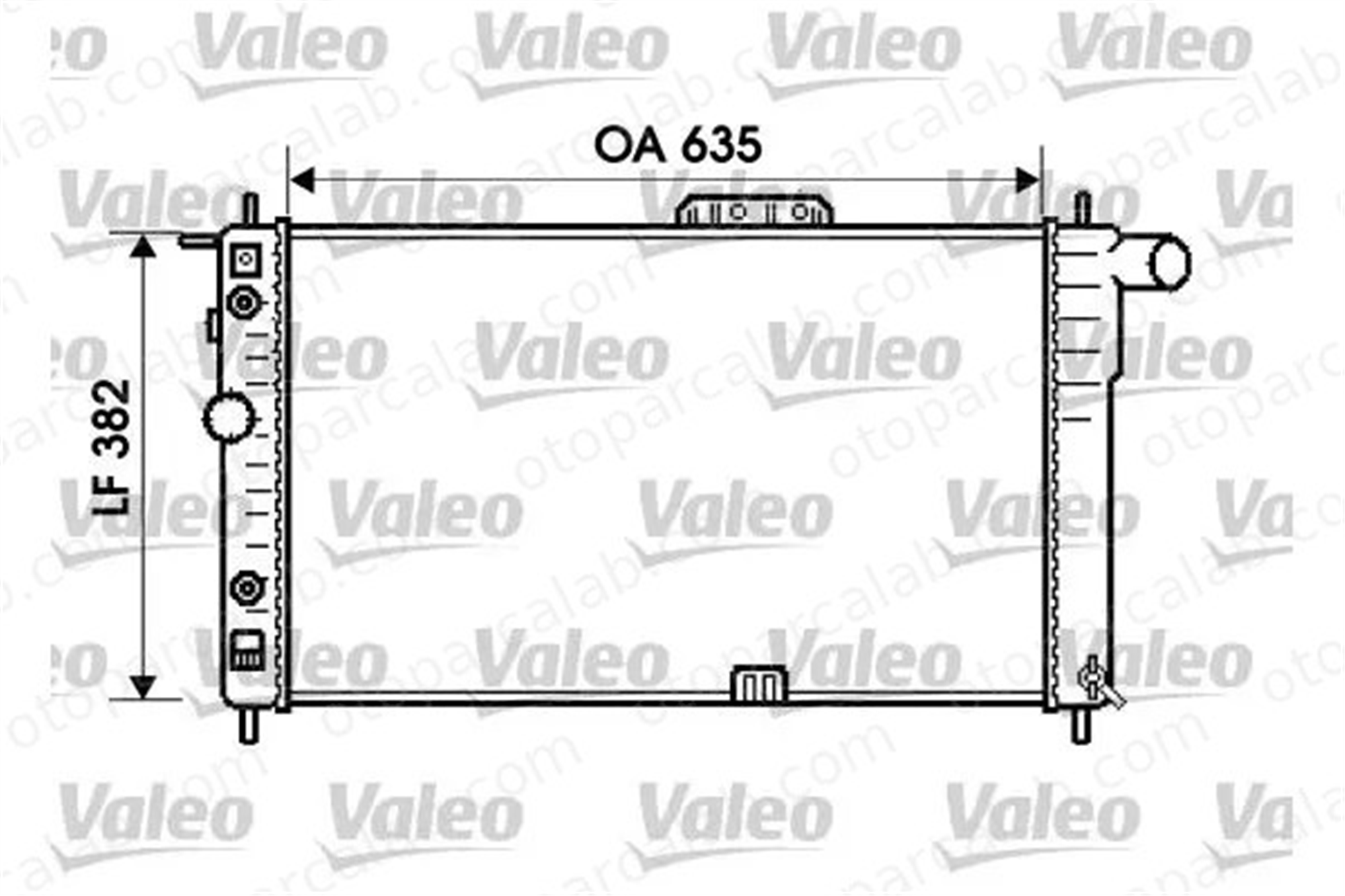 VALEO 734596 Su Radyatörü DAEWOO NEXIA NEXIA Sedan 96144570 96144850