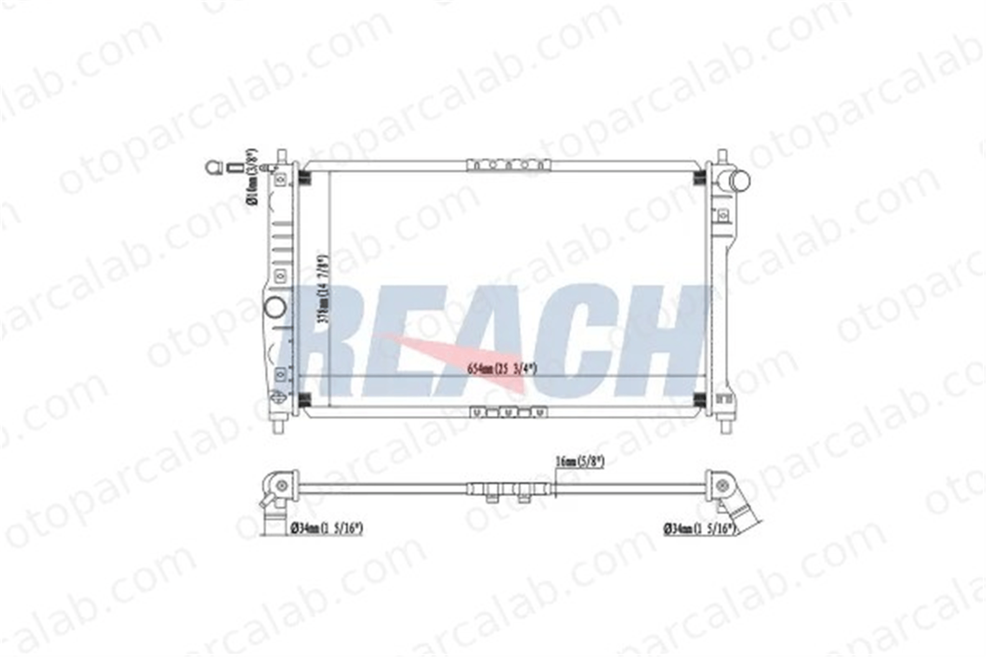 VALEO 734767 Su Radyatörü DAEWOO NUBIRA Sedan NUBIRA Wagon 96273596 96273594