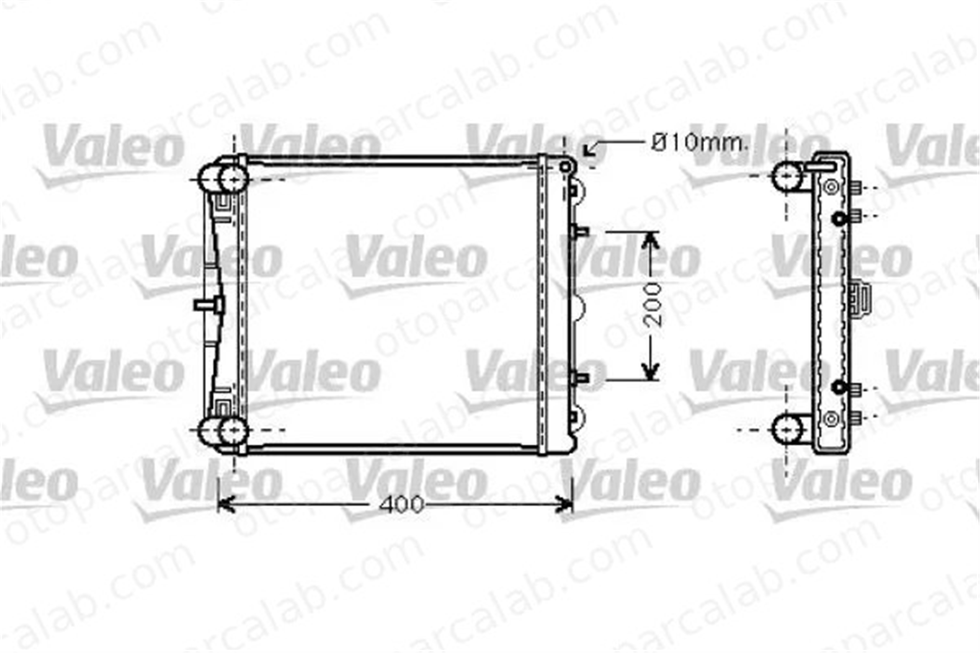 VALEO 734827 Su Radyatörü PORSCHE BOXSTER 911 Cabrio 99610613251