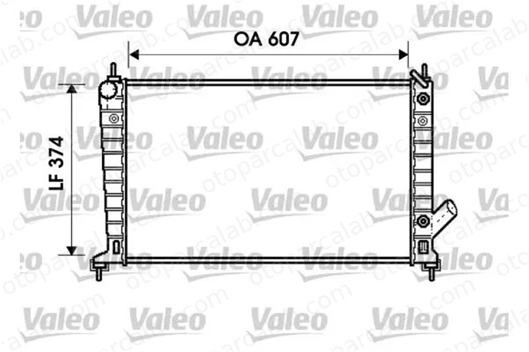VALEO 734830 Su Radyatörü SAAB 9-5 Station wagon 9-5 4575718 5193388