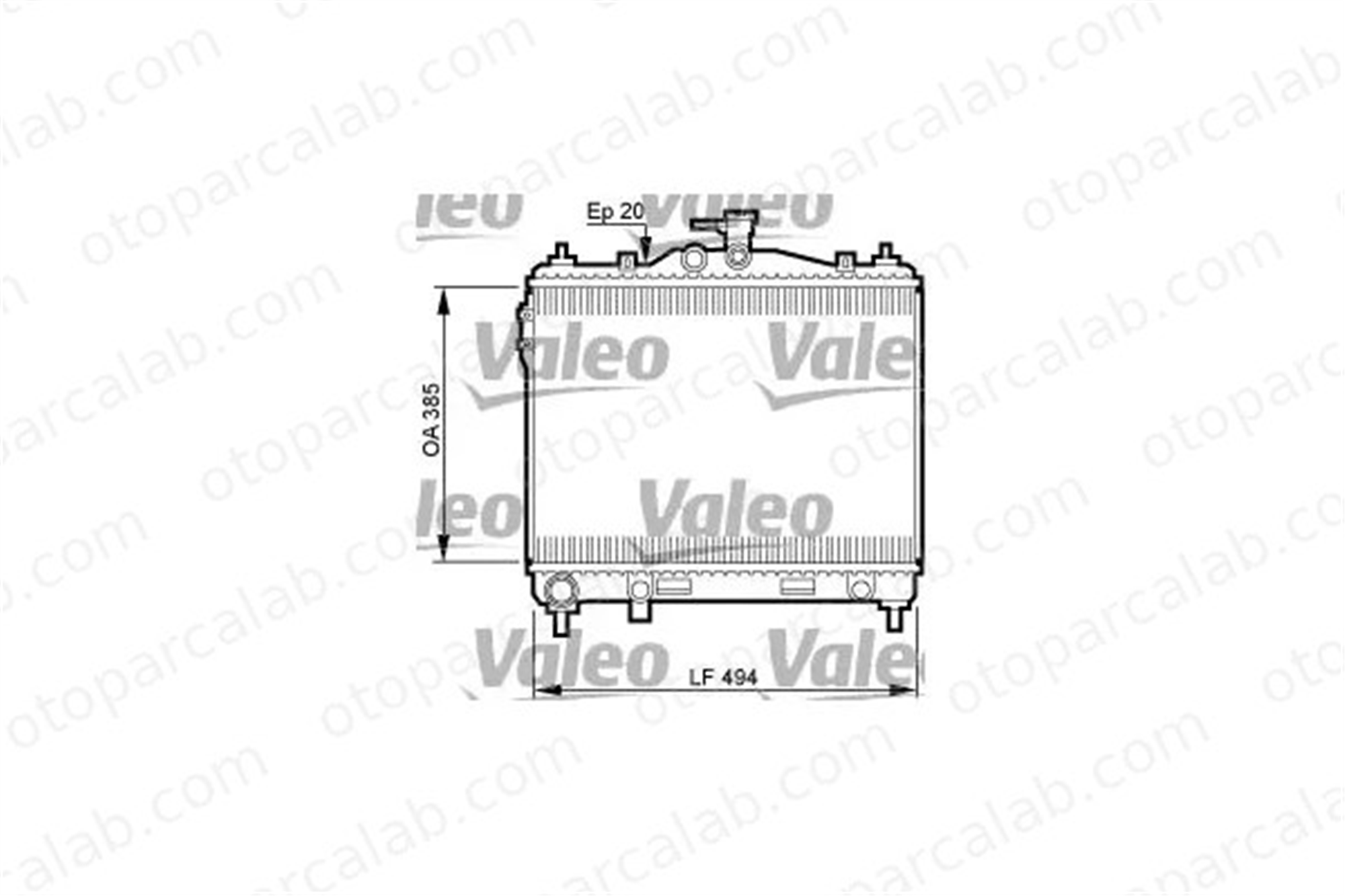 VALEO 734912 Su Radyatörü HYUNDAI GETZ 253101C100 253101C106