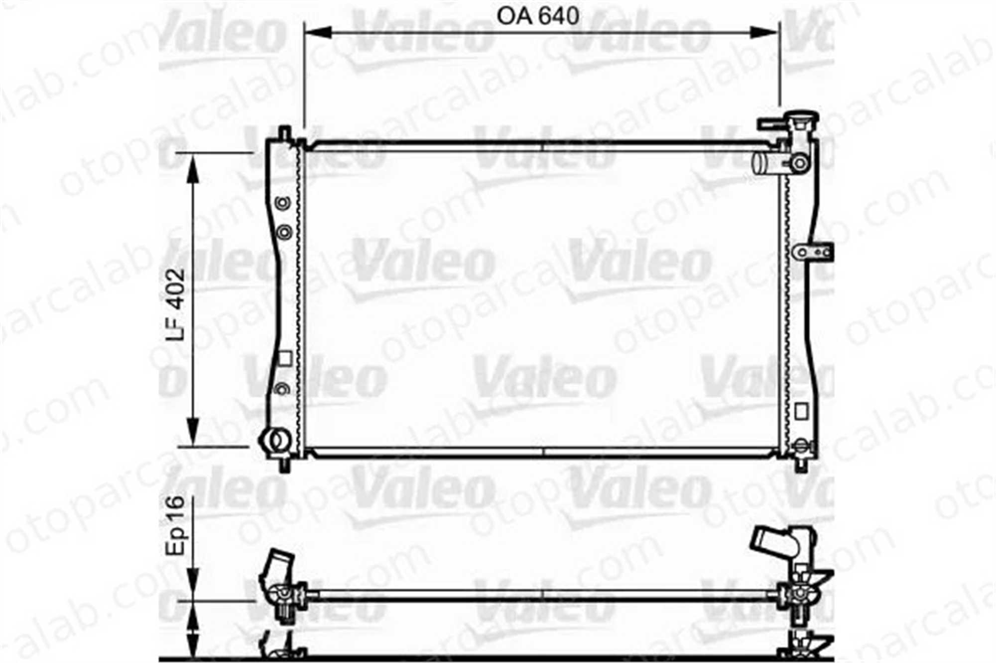 VALEO 735057 Su Radyatörü MITSUBISHI COLT CZC VI Cabrio COLT VI MN135879 4545002003