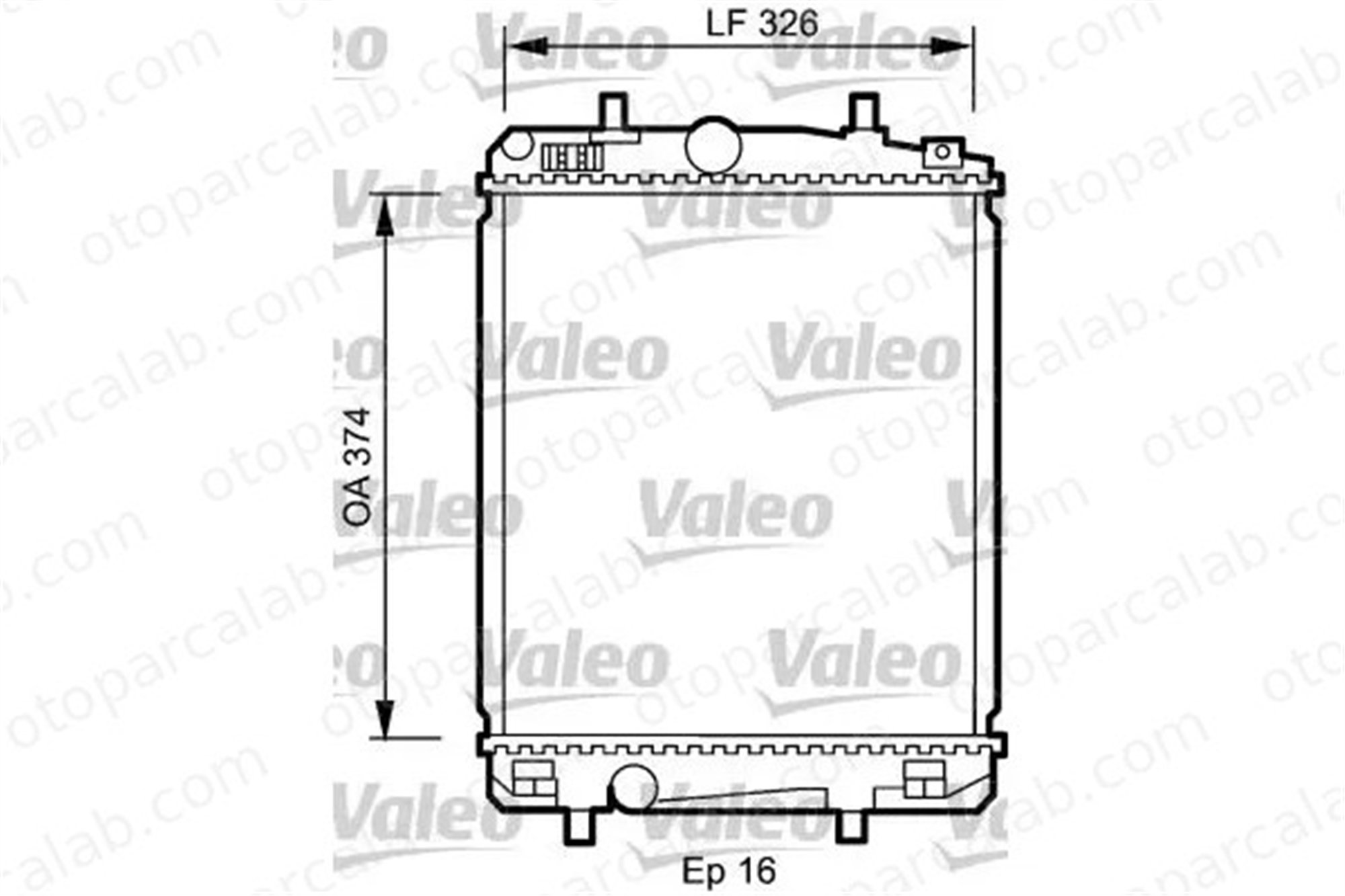 VALEO 735070 Su Radyatörü CITROËN C1 TOYOTA AYGO 1330P2 1330P3