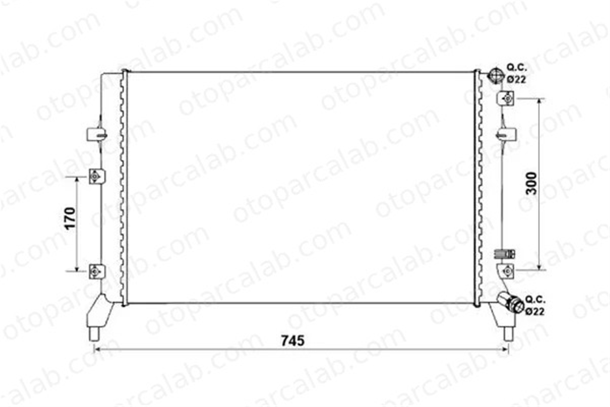 VALEO 735179 Su Radyatörü VW CADDY ALLTRACK MPV CADDY IV MPV 1K0121251BN