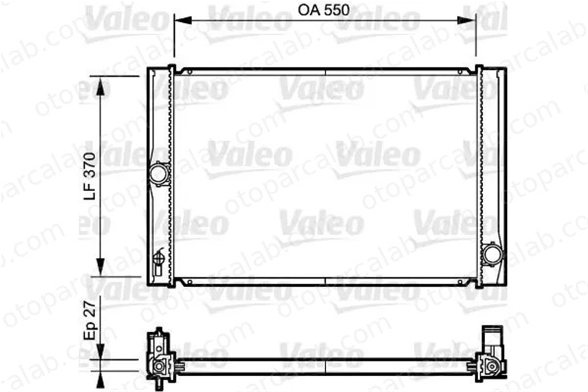 VALEO 735213 Su Radyatörü TOYOTA AURIS COROLLA Sedan 164000N060 16400