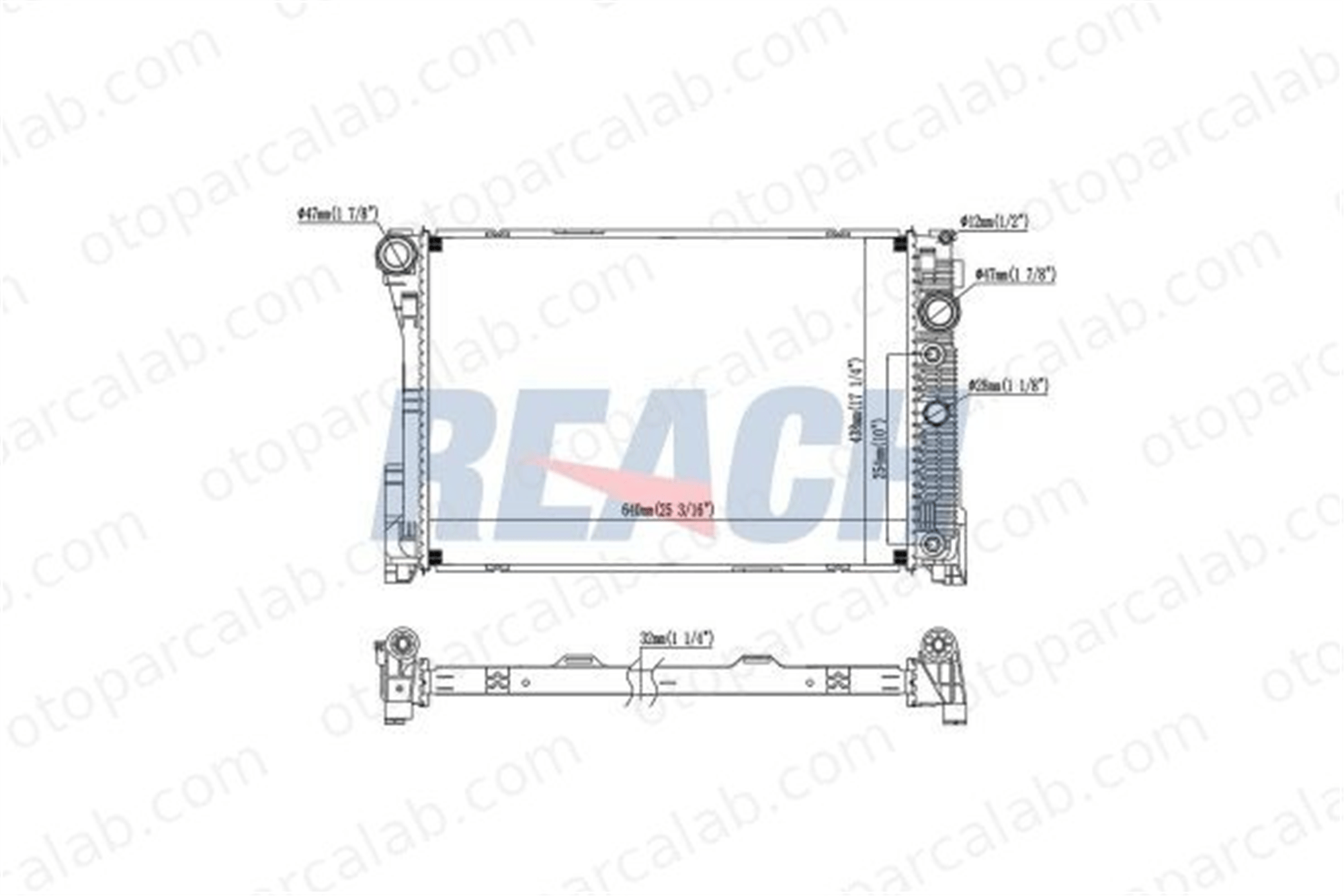 VALEO 735291 Su Radyatörü MERCEDES-BENZ E-SERISI E-SERISI T-Model 2045000603 2045001203