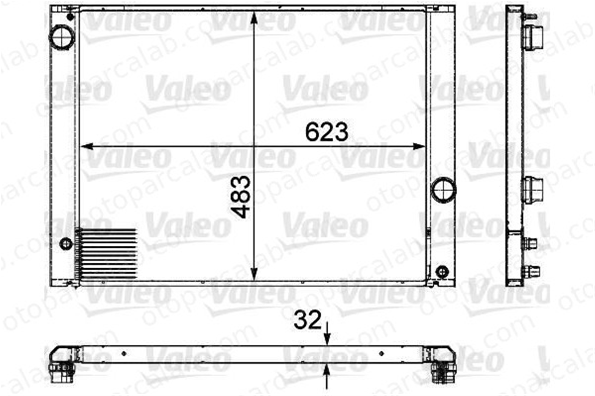 VALEO 735476 Su Radyatörü BMW 5 Touring 5 MR126103 MR126105