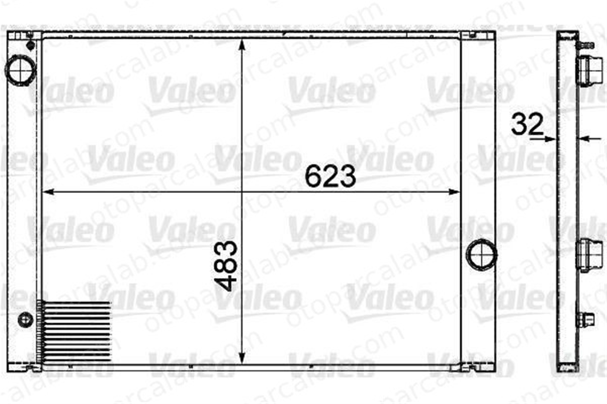 VALEO 735477 Su Radyatörü BMW 5 5 Touring 17117534915 17117519210