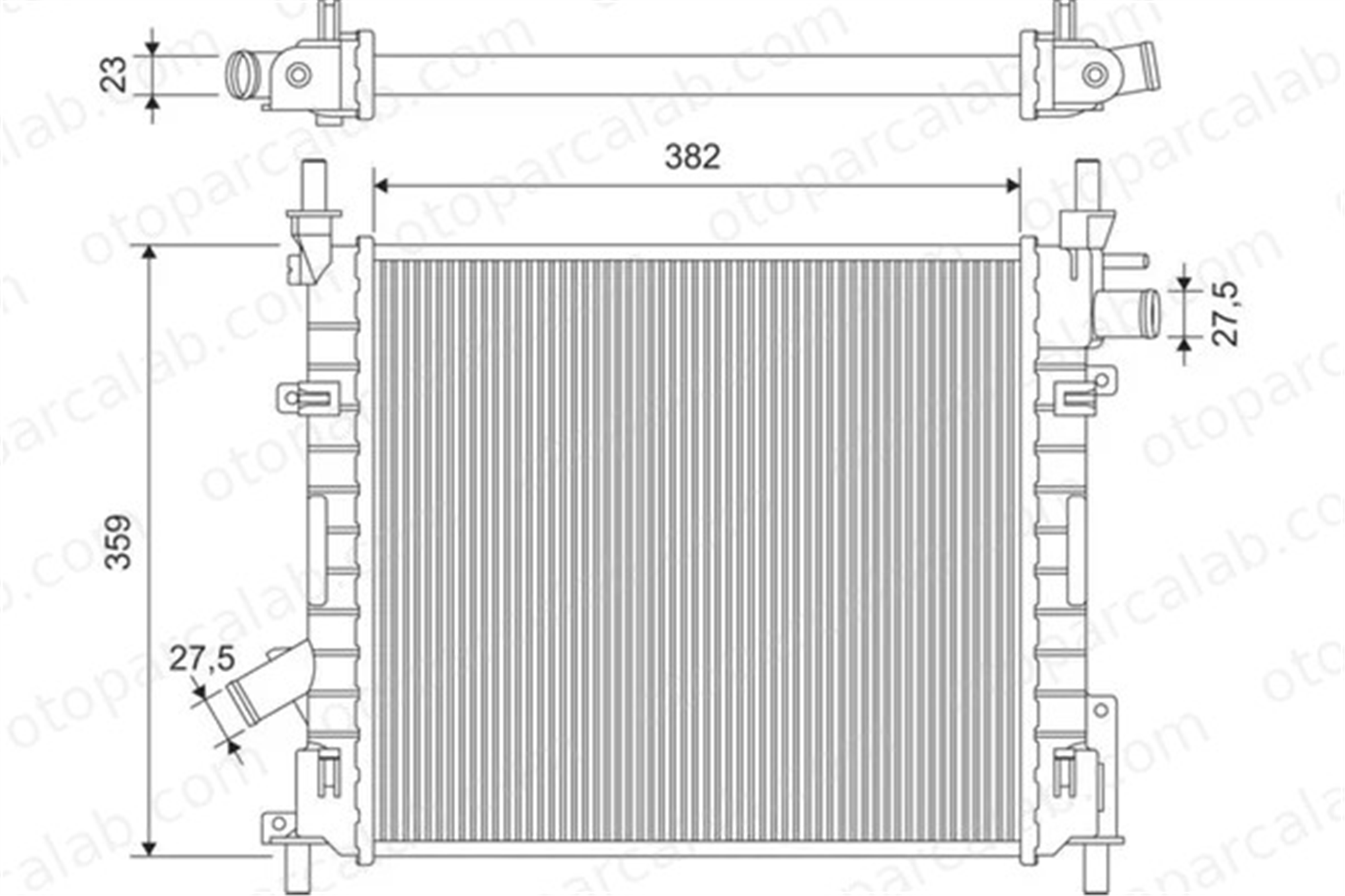 VALEO 735478 Su Radyatörü FORD KA 1361842 1218735