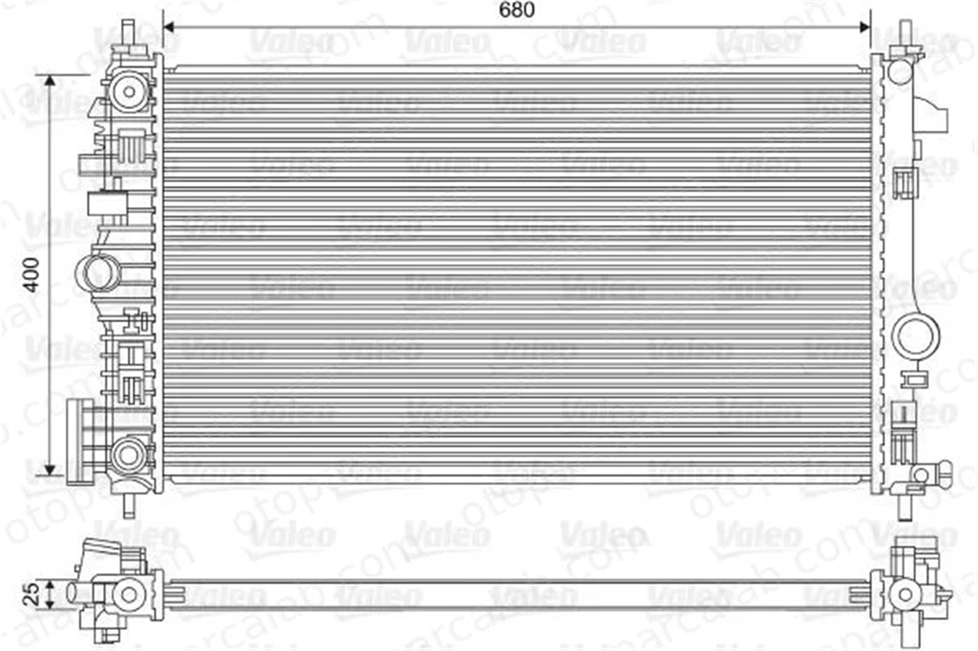 VALEO 735486 Su Radyatörü OPEL INSIGNIA A INSIGNIA A Sports Tourer 1300290 13241724