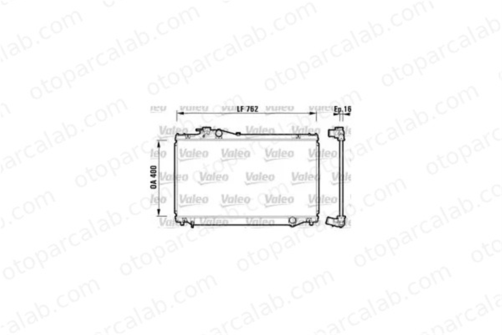 VALEO 735518 Su Radyatörü HYUNDAI ACCENT II ACCENT II Sedan 253101E300 253101E350