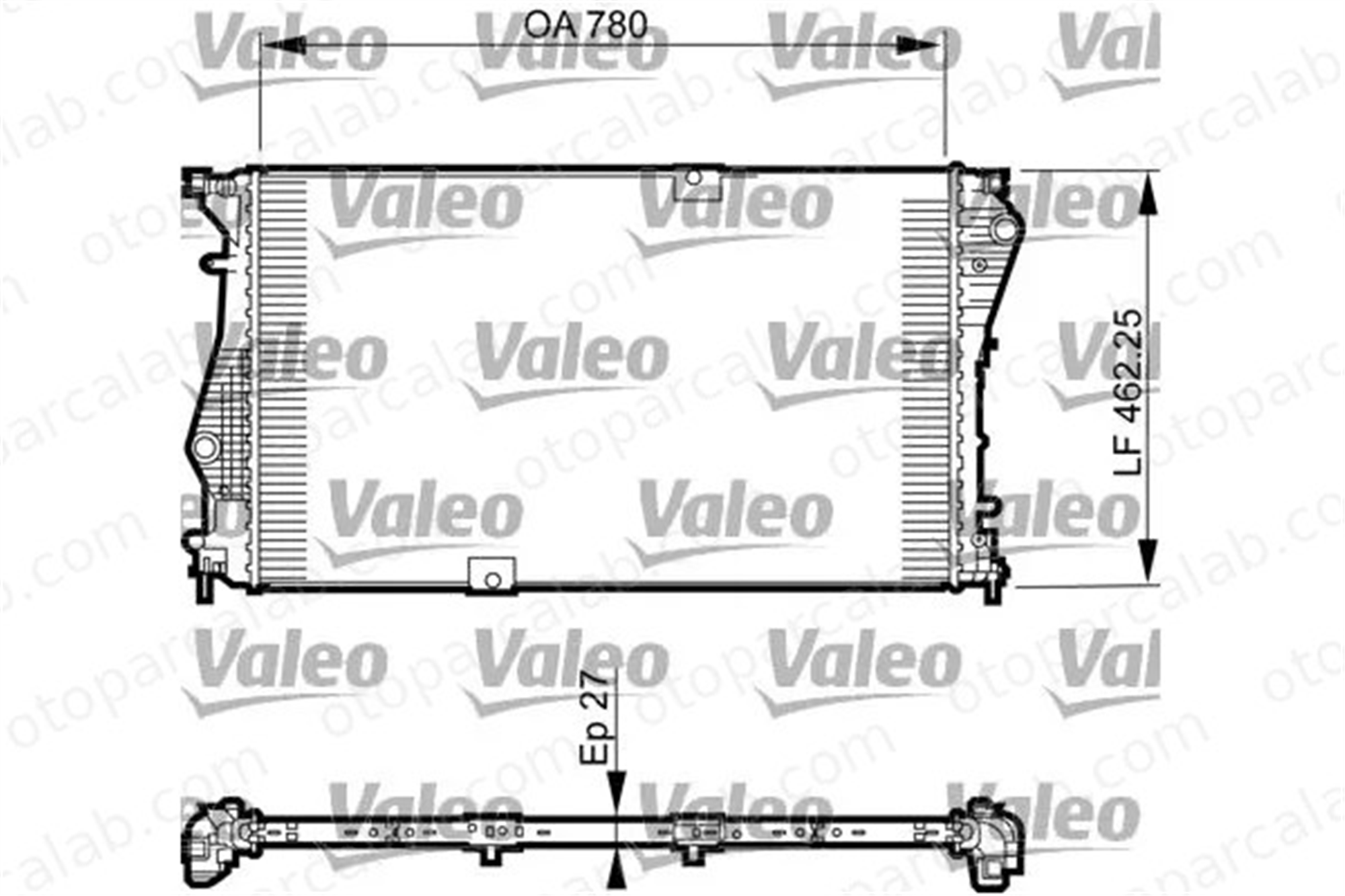 VALEO 735599 Su Radyatörü OPEL VIVARO A Minibüs/Otobüs VIVARO A Panelvan/Van 214109682R 4406359