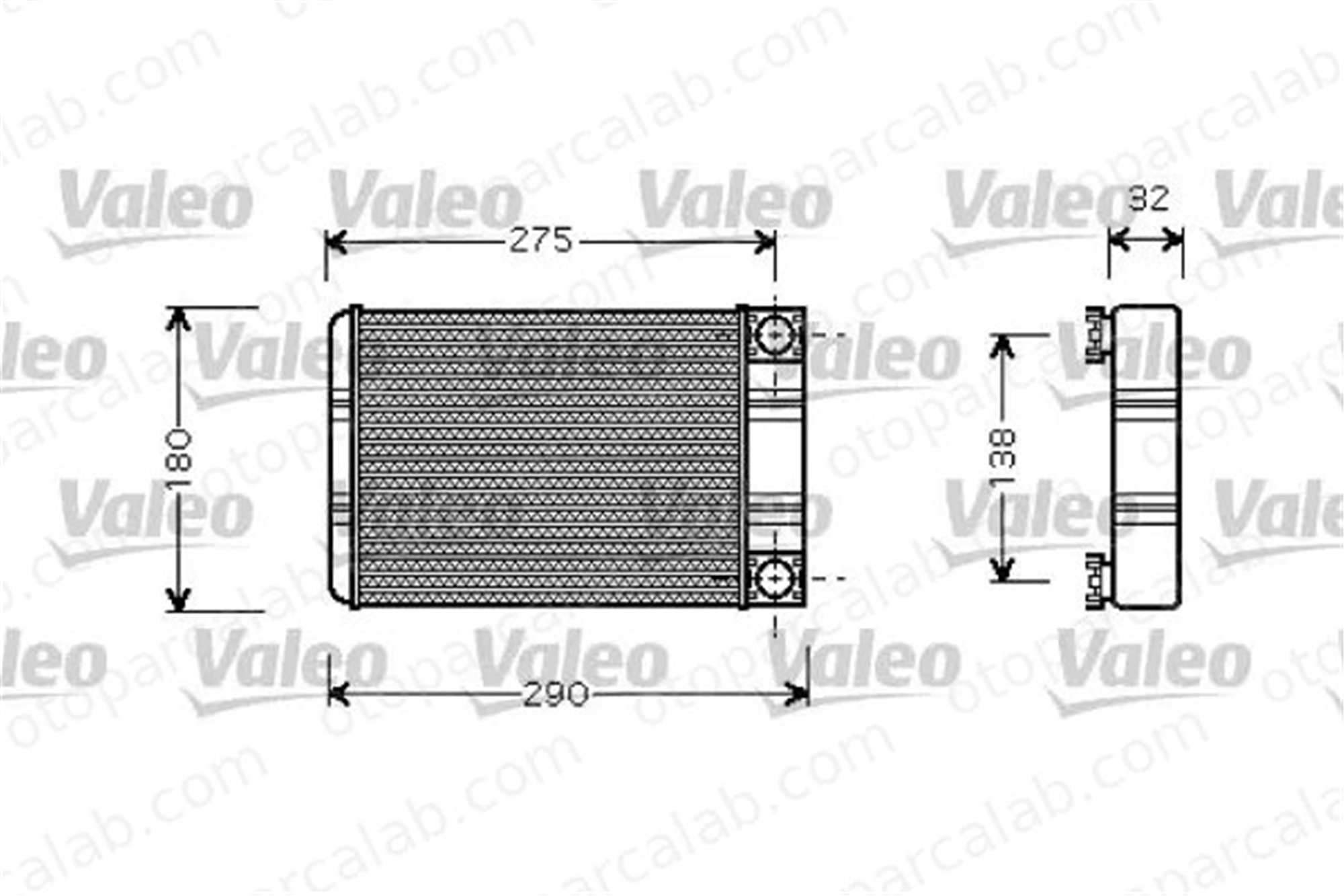 VALEO 812321 Kalorifer Radyatörü MERCEDES-BENZ C-SERISI C-SERISI T-Model A2038300161 2038300161