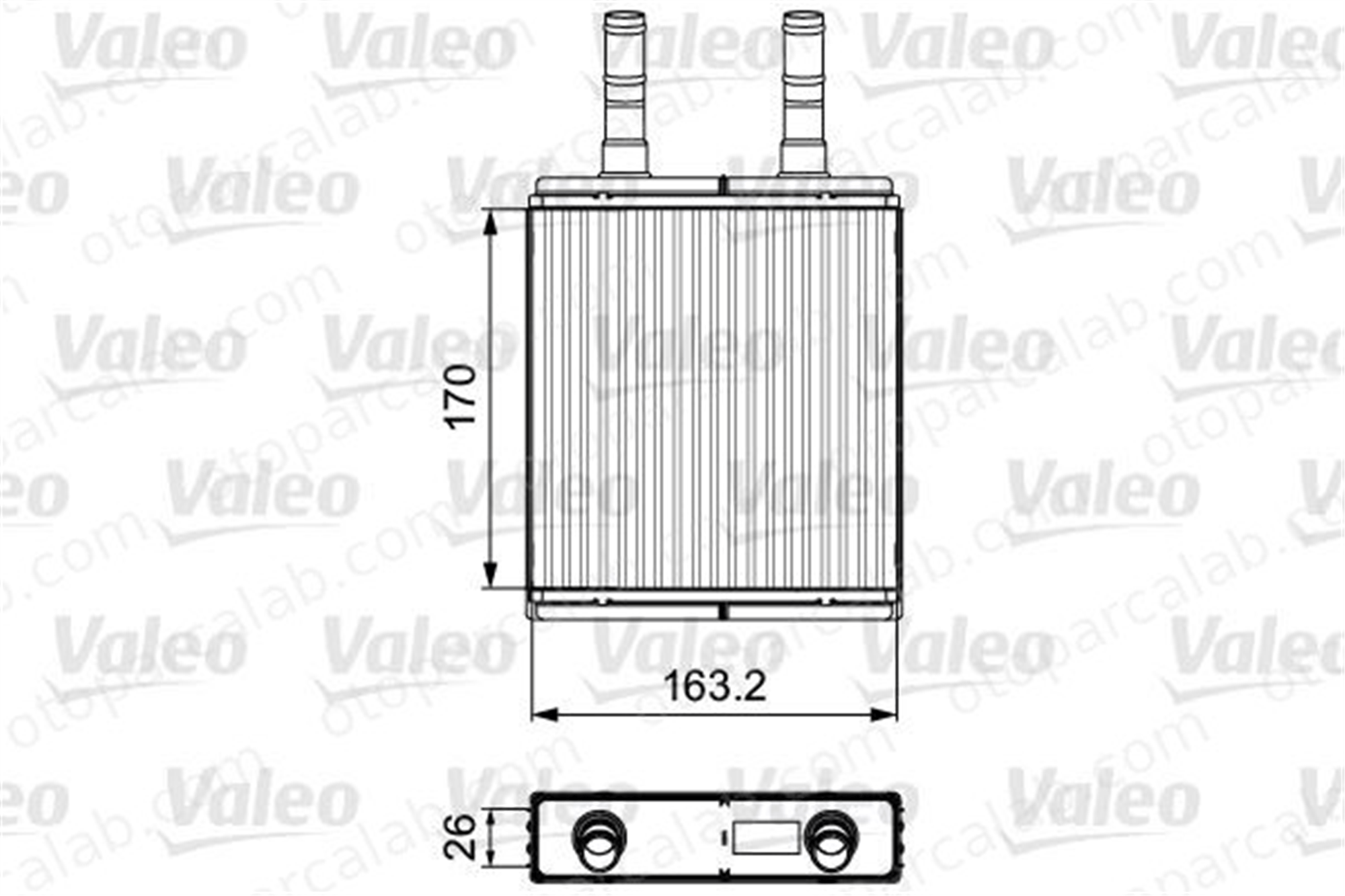 VALEO 812409 Kalorifer Radyatörü HYUNDAI ACCENT II ACCENT II Sedan 9722122000 97221