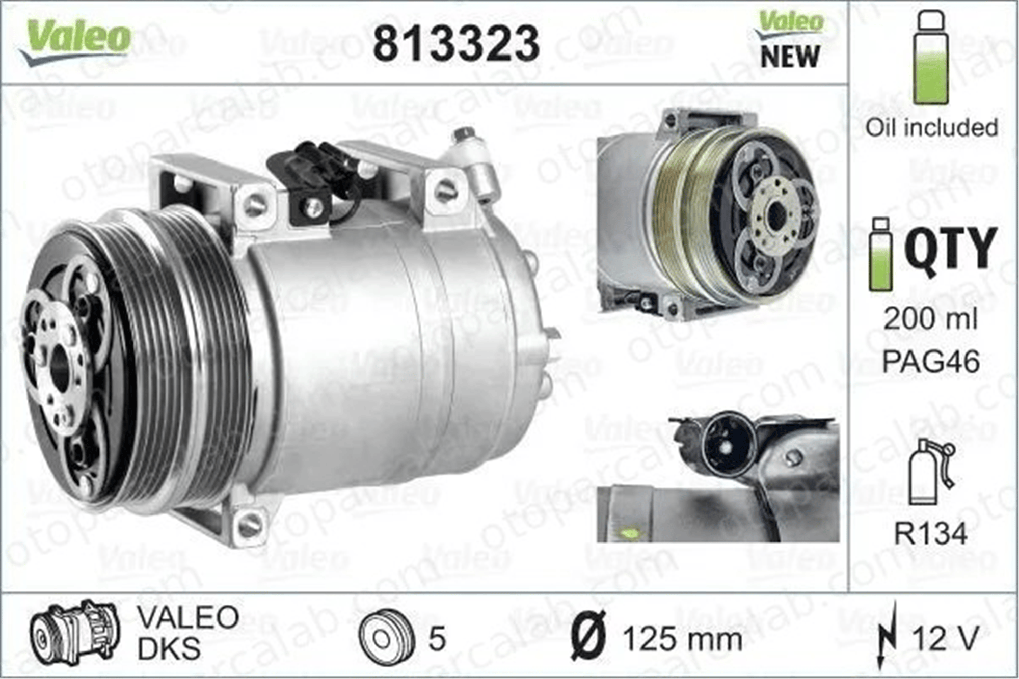 VALEO 813323 Klima Kompresörü VOLVO V50 FORD FOCUS II 1388316 1466258