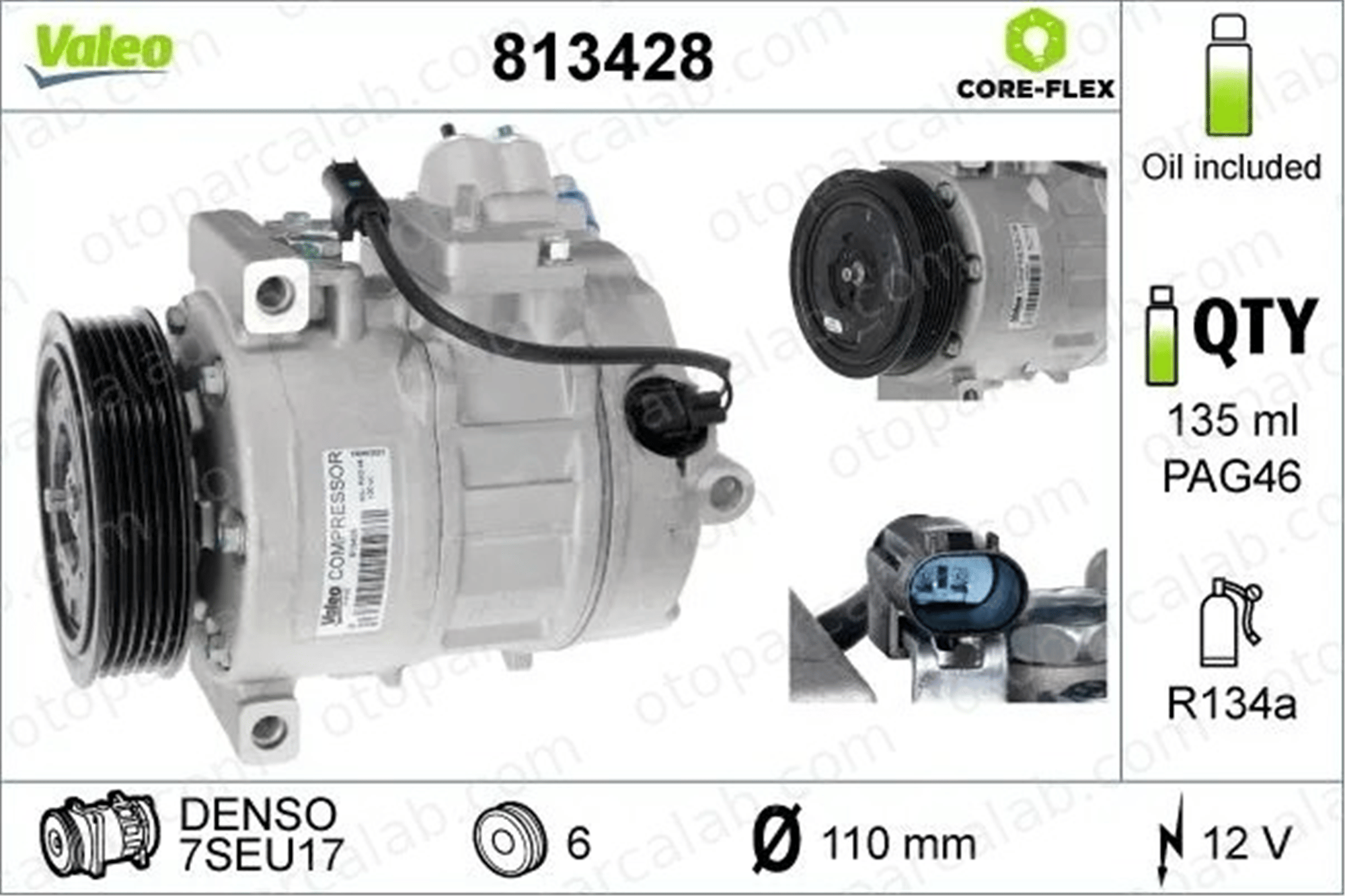 VALEO 813428 Klima Kompresörü BMW 3 3 Touring 64526956716 6956716