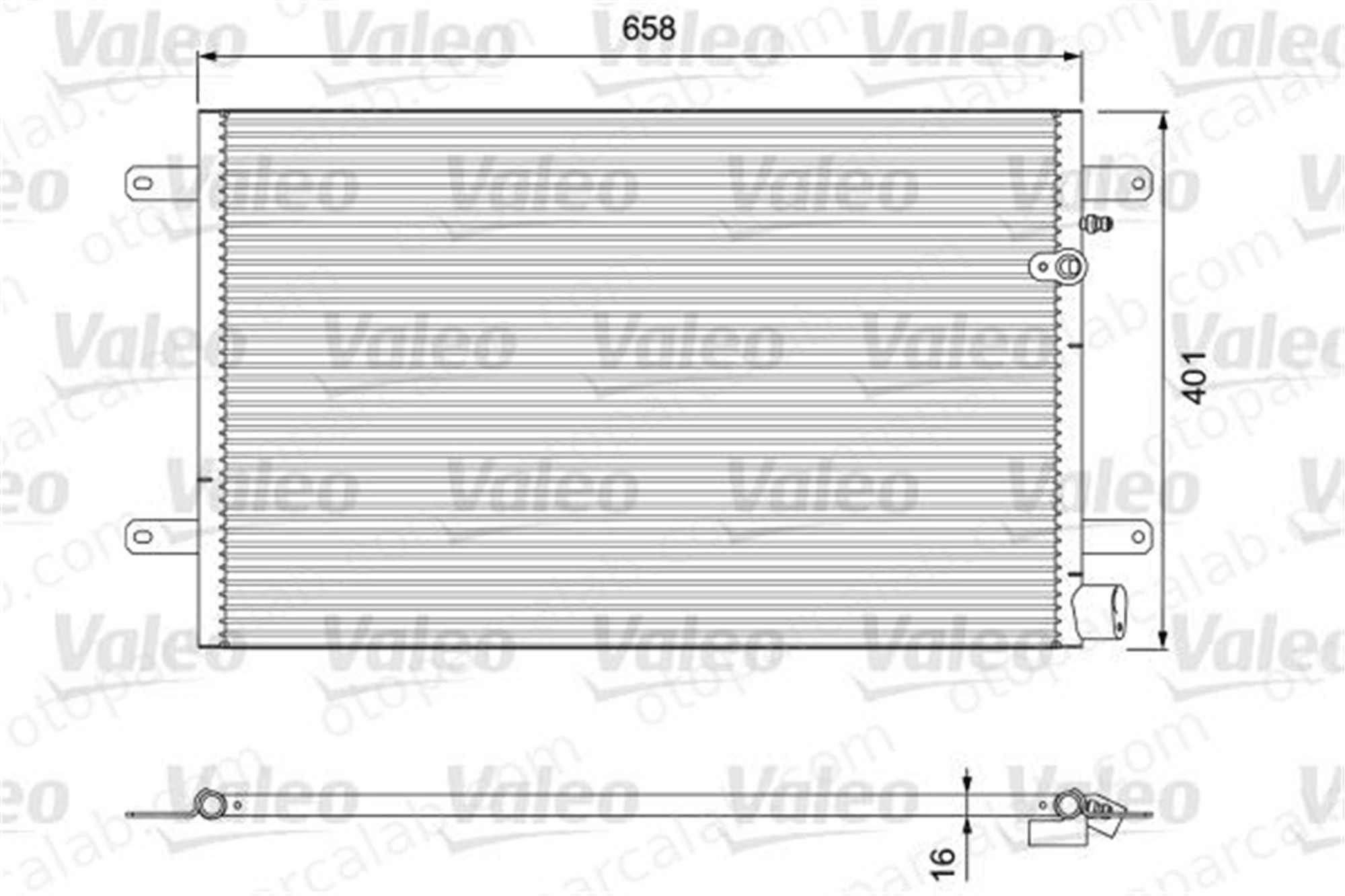 VALEO 814004 Klima Radyatörü AUDI A6 C6 Avant A6 C6 4F0260401E 4F0260403D