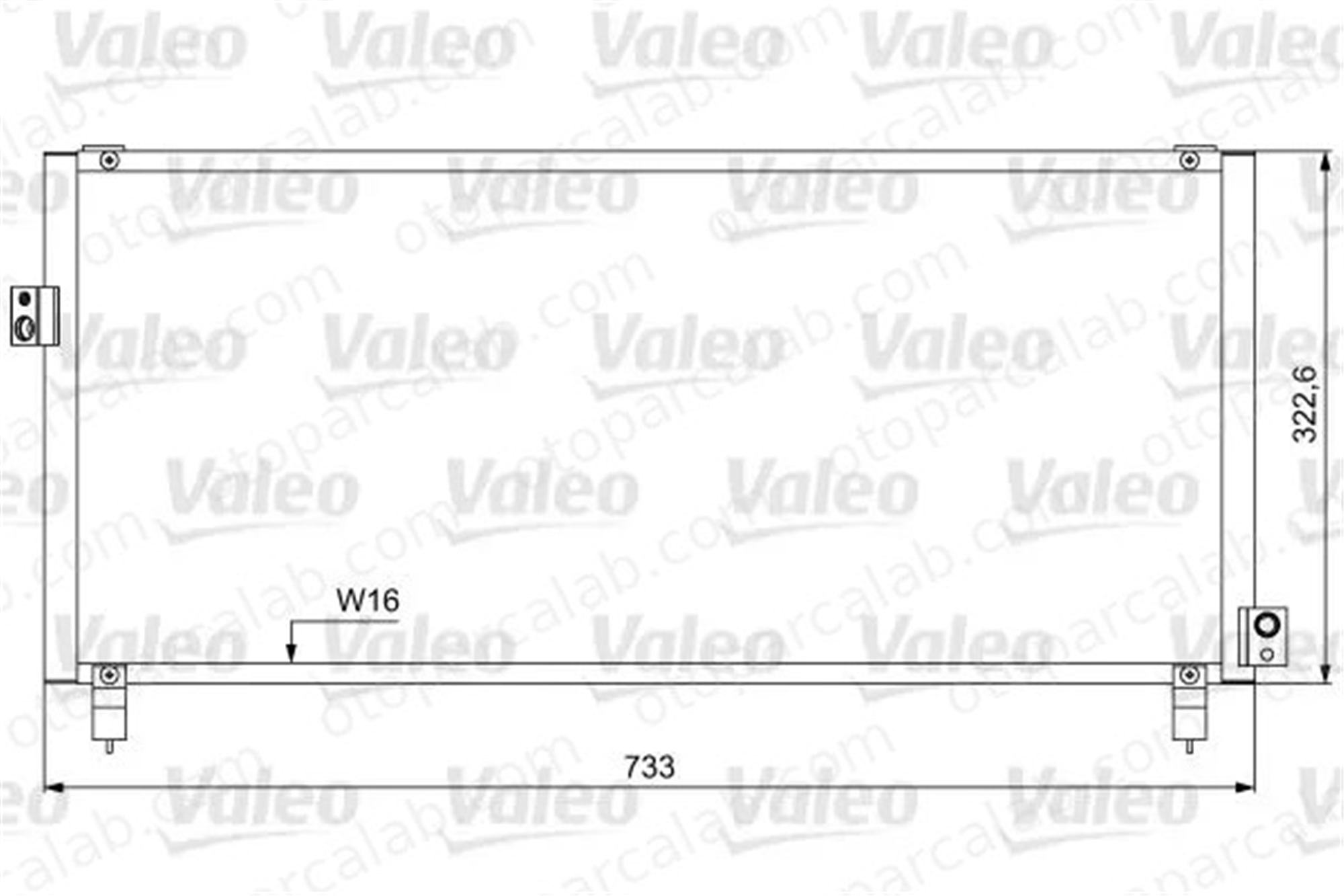 VALEO 814052 Klima Radyatörü SUBARU IMPREZA Station wagon IMPREZA Sedan 73210FA00073210FA140 73210FA000