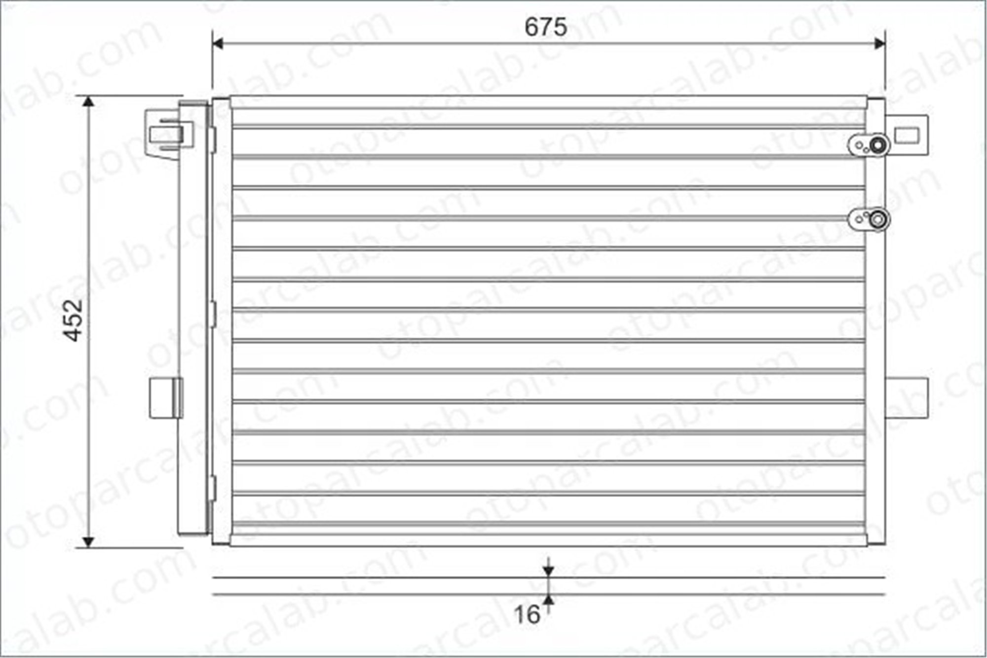 VALEO 814054 Klima Radyatörü VW AMAROK AMAROK Platform şasi 2H0820411A 2H0820411