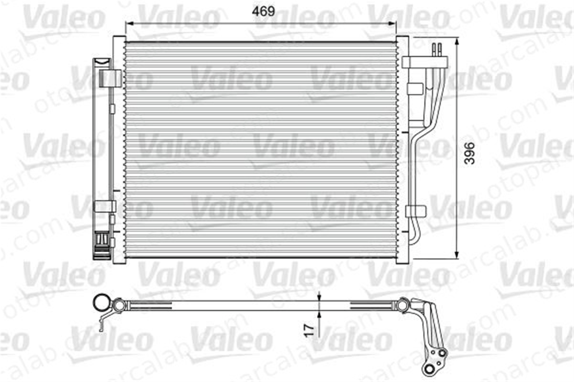 VALEO 814070 Klima Radyatörü HYUNDAI i30 Station wagon KIA CEE'D Hatchback 976062L200 S976062L600