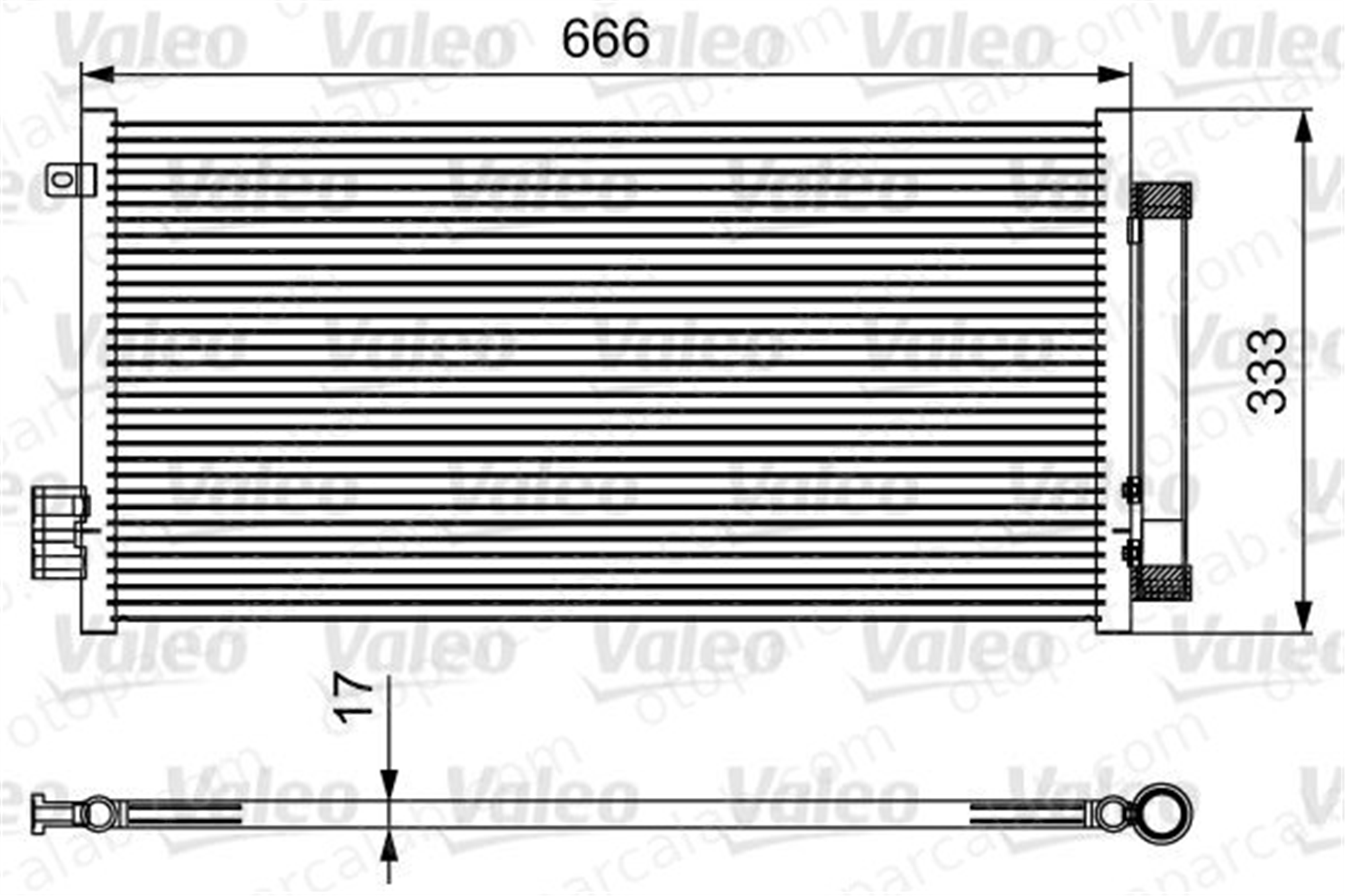 VALEO 814111 Klima Radyatörü FIAT 500L TIPO Hatchback 51887955 52102801
