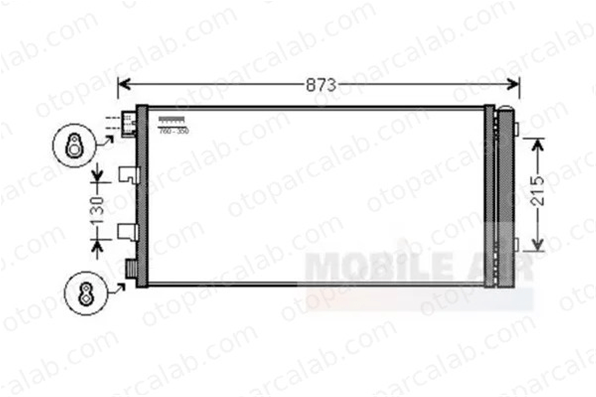 VALEO 814179 Klima Radyatörü RENAULT MASTER III Panelvan/Van OPEL MOVANO B Panelvan/Van 921005824R 2765000Q2L