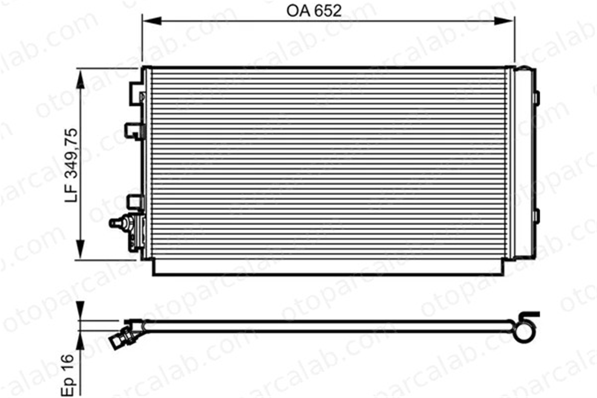 VALEO 814187 Klima Radyatörü RENAULT MEGANE III Coupe MEGANE III Hatchback 8200958328 921000294R