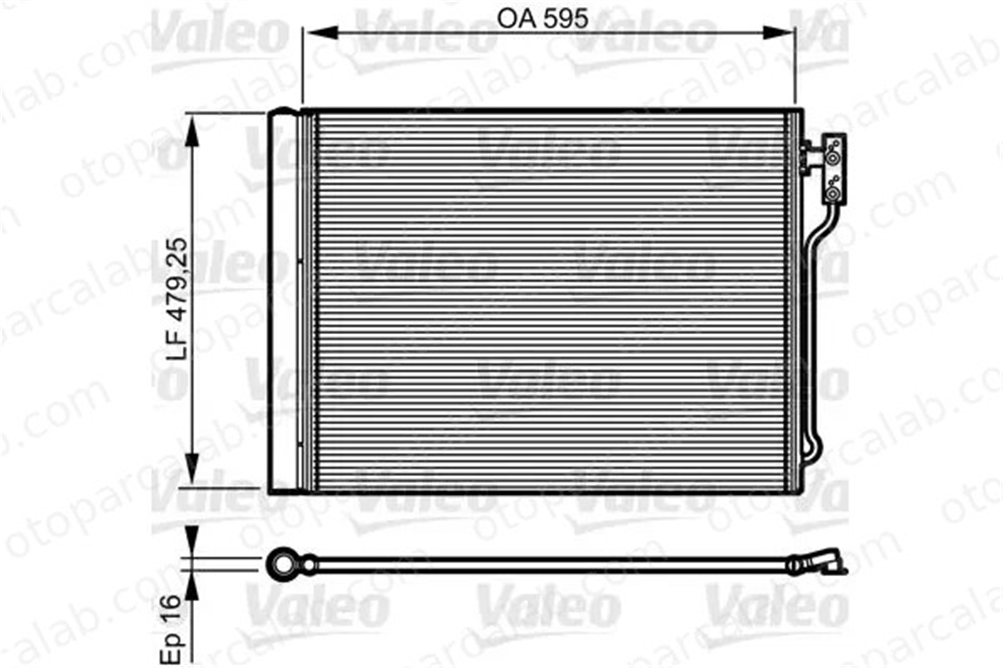 VALEO 814192 Klima Radyatörü BMW 5 5 Touring 64536805453 6805453