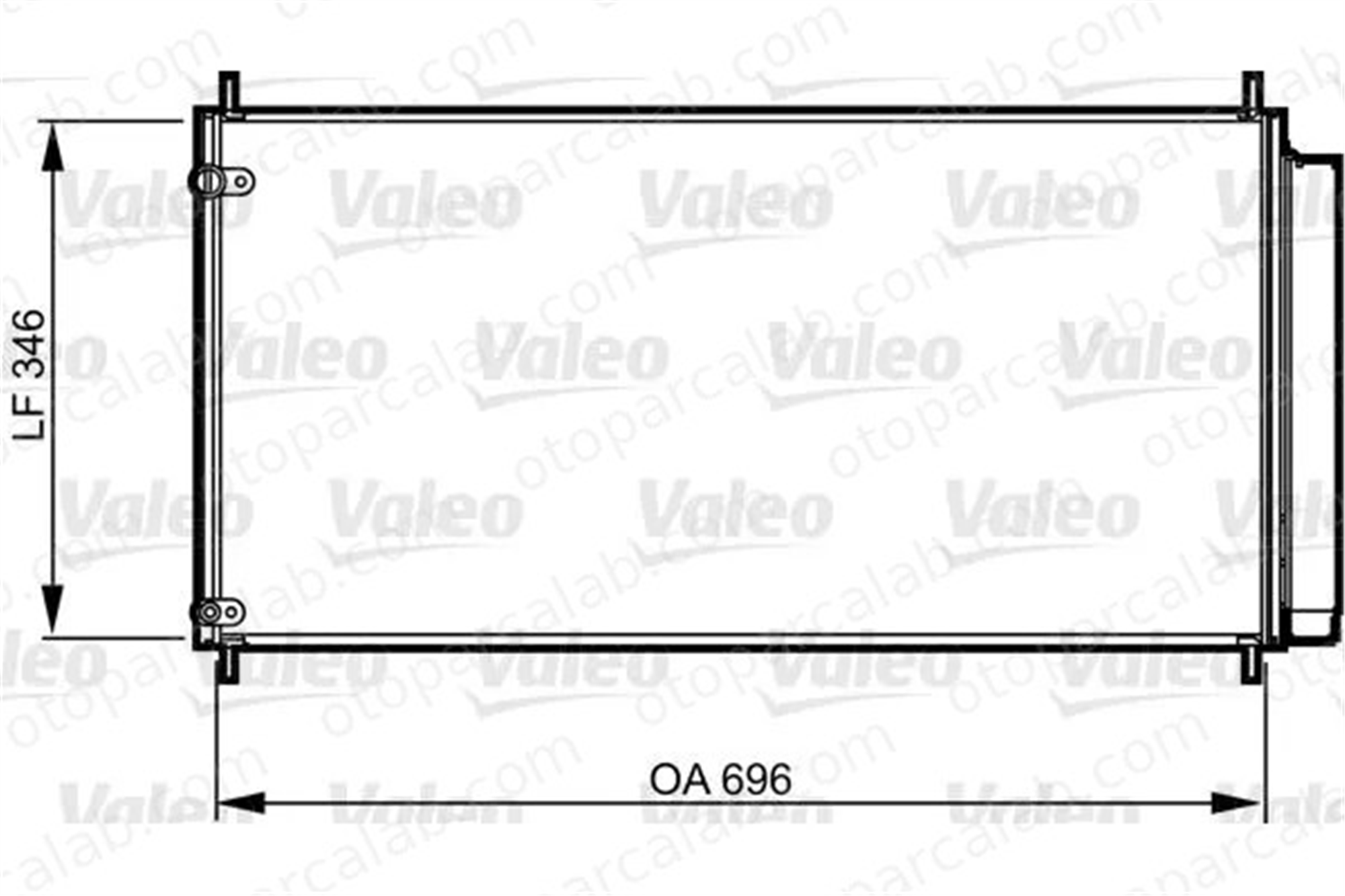 VALEO 814205 Klima Radyatörü TOYOTA VERSO AURIS 8845012290 8845002410