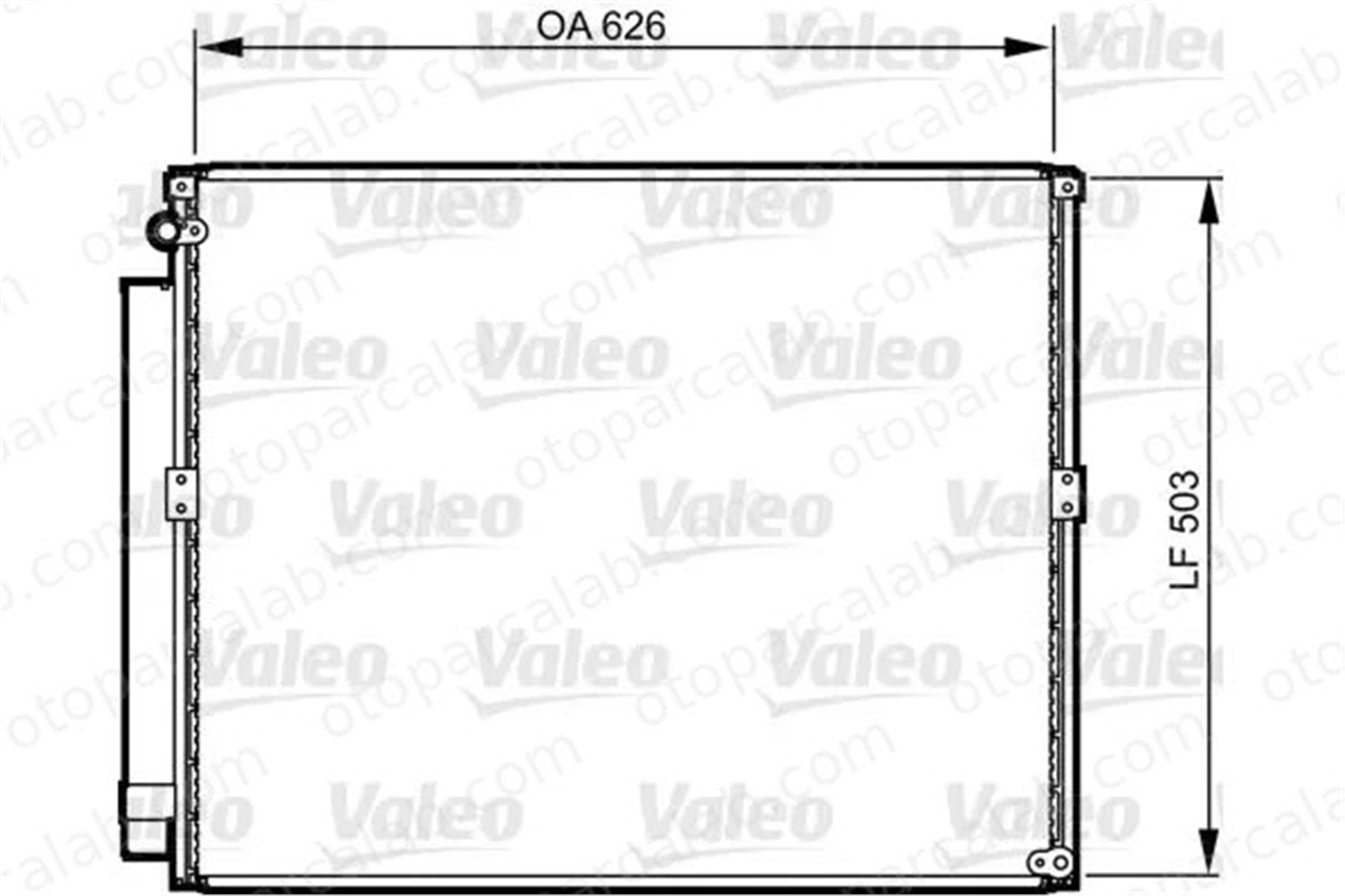 VALEO 814236 Klima Radyatörü TOYOTA LAND CRUISER PRADO 8846135160 8846160100