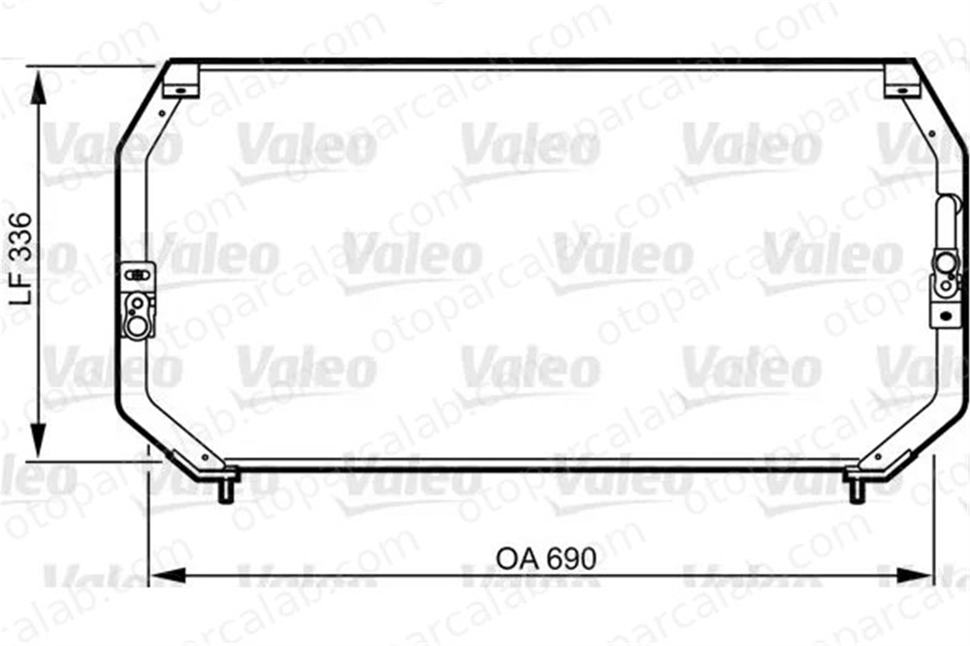 VALEO 814246 Klima Radyatörü TOYOTA CARINA E VI Sedan CARINA E VI 8846005010 8846005020