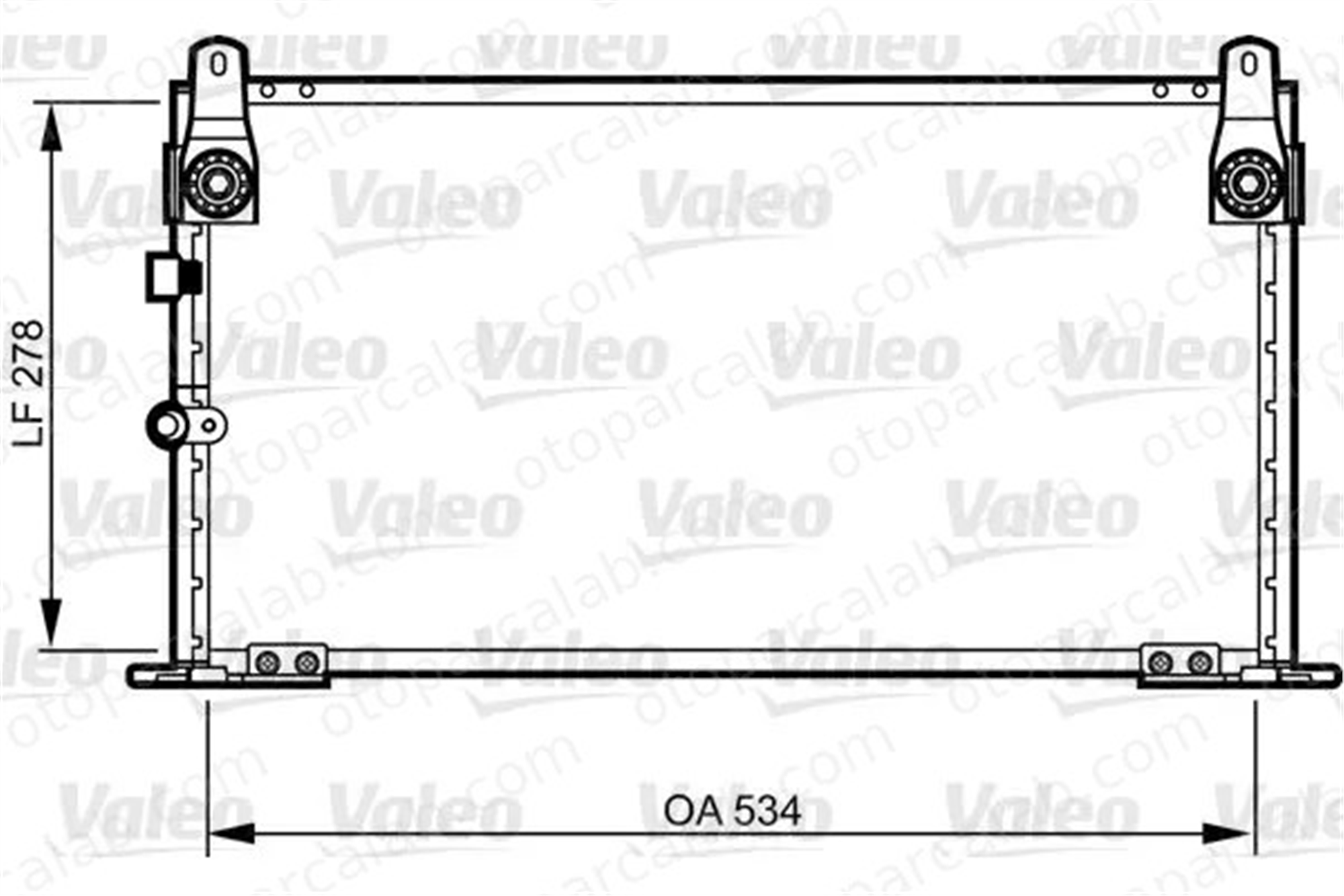 VALEO 814269 Klima Radyatörü TOYOTA HILUX VI Pick-up 8846035280 8846035340