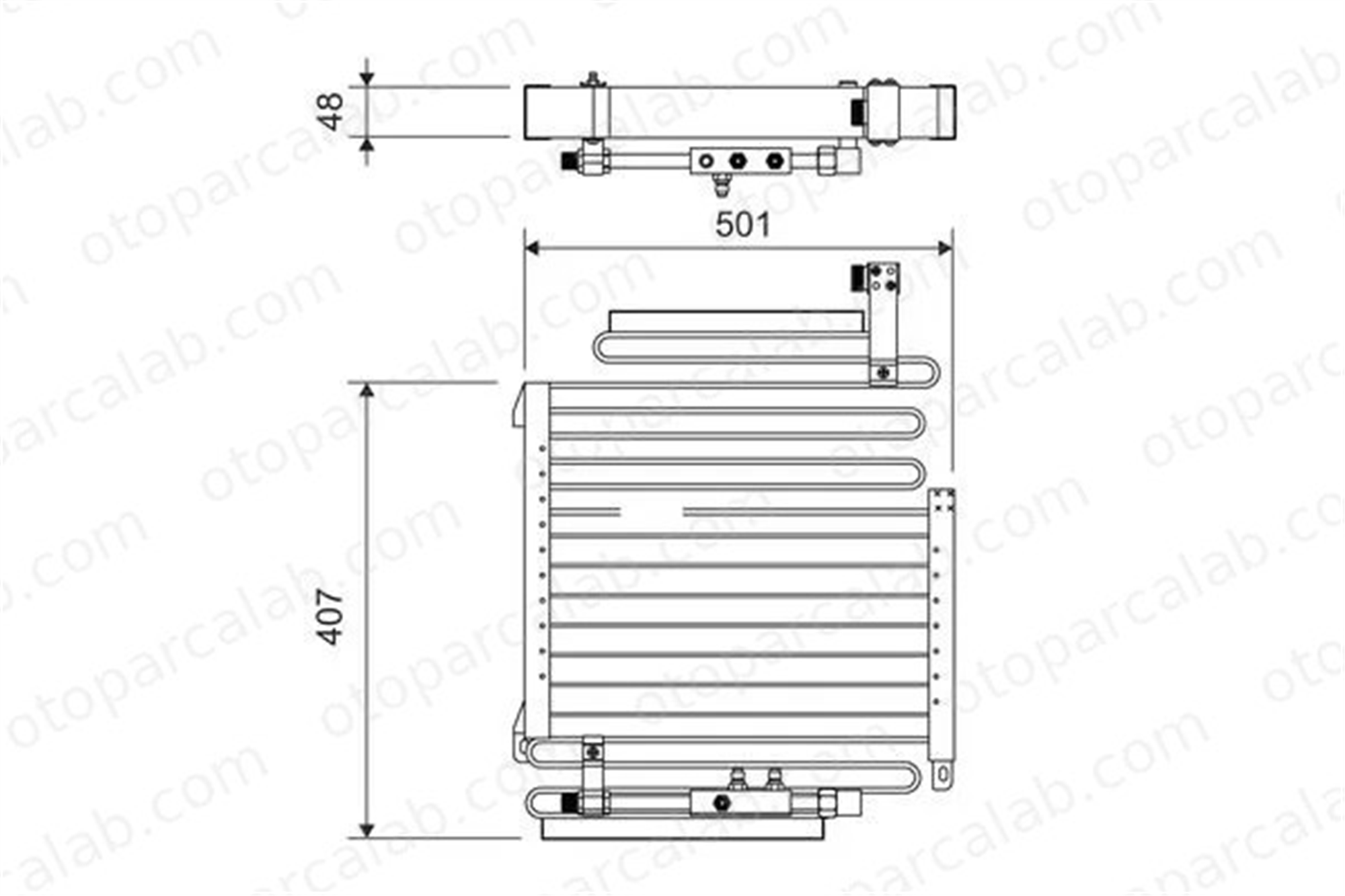 VALEO 814288 Klima Radyatörü AUDI 90 B3 COUPE B3 893260403L