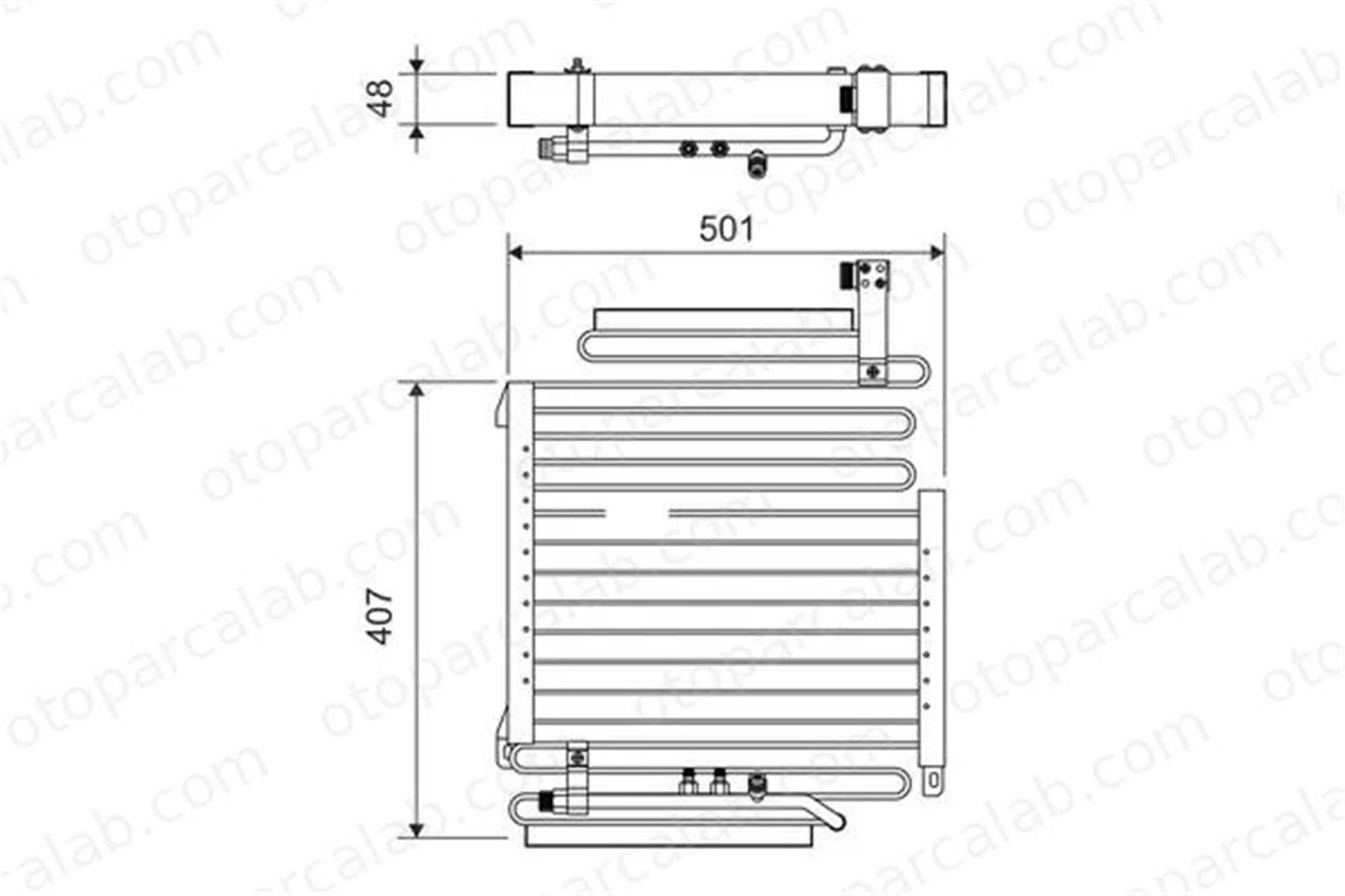 VALEO 814296 Klima Radyatörü AUDI COUPE B3 80 B4 Avant 8A0260403AC 401AC