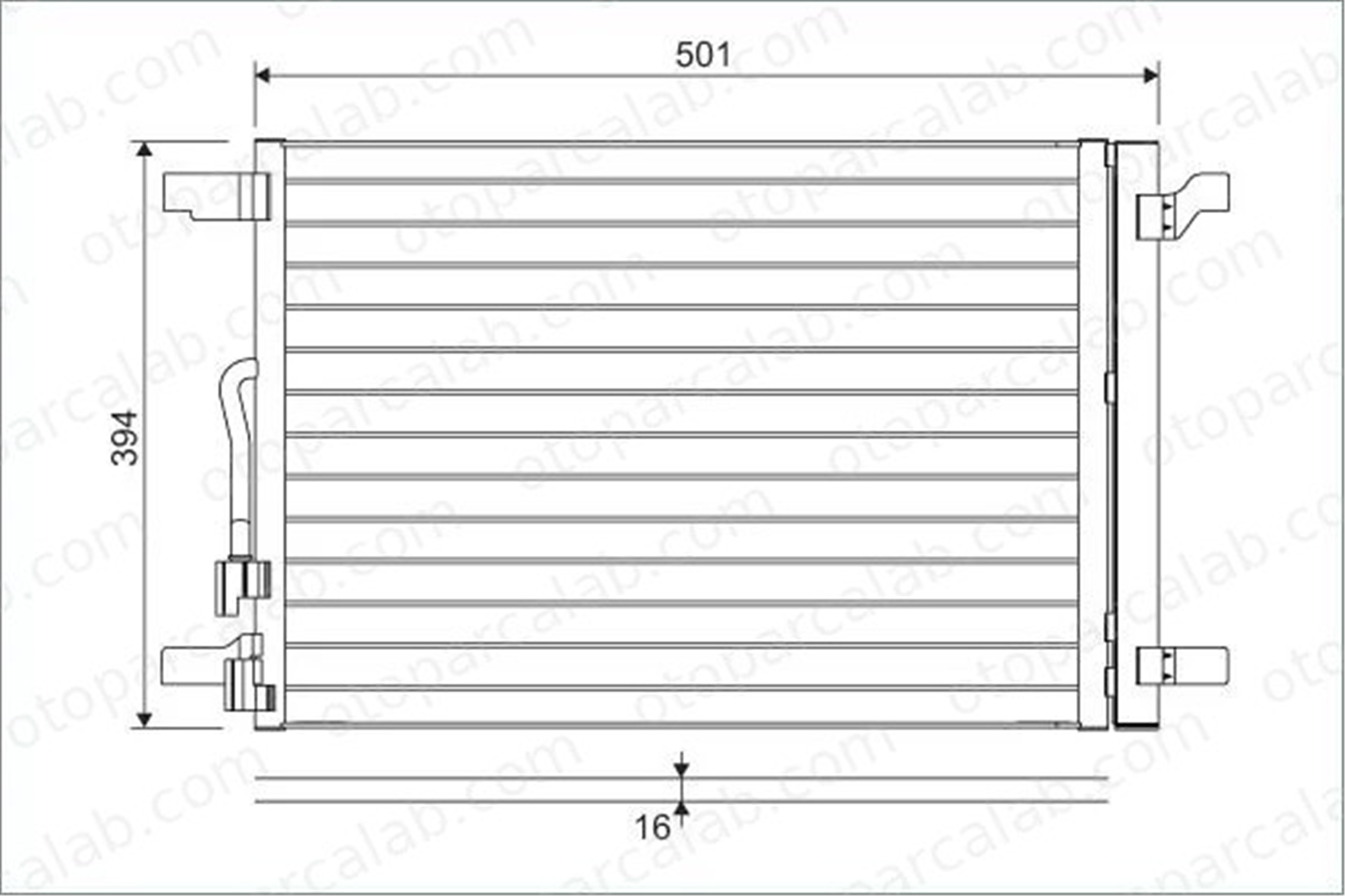 VALEO 814301 Klima Radyatörü VW GOLF VII SEAT LEON ST 5Q0816411AA 5Q0816411BF