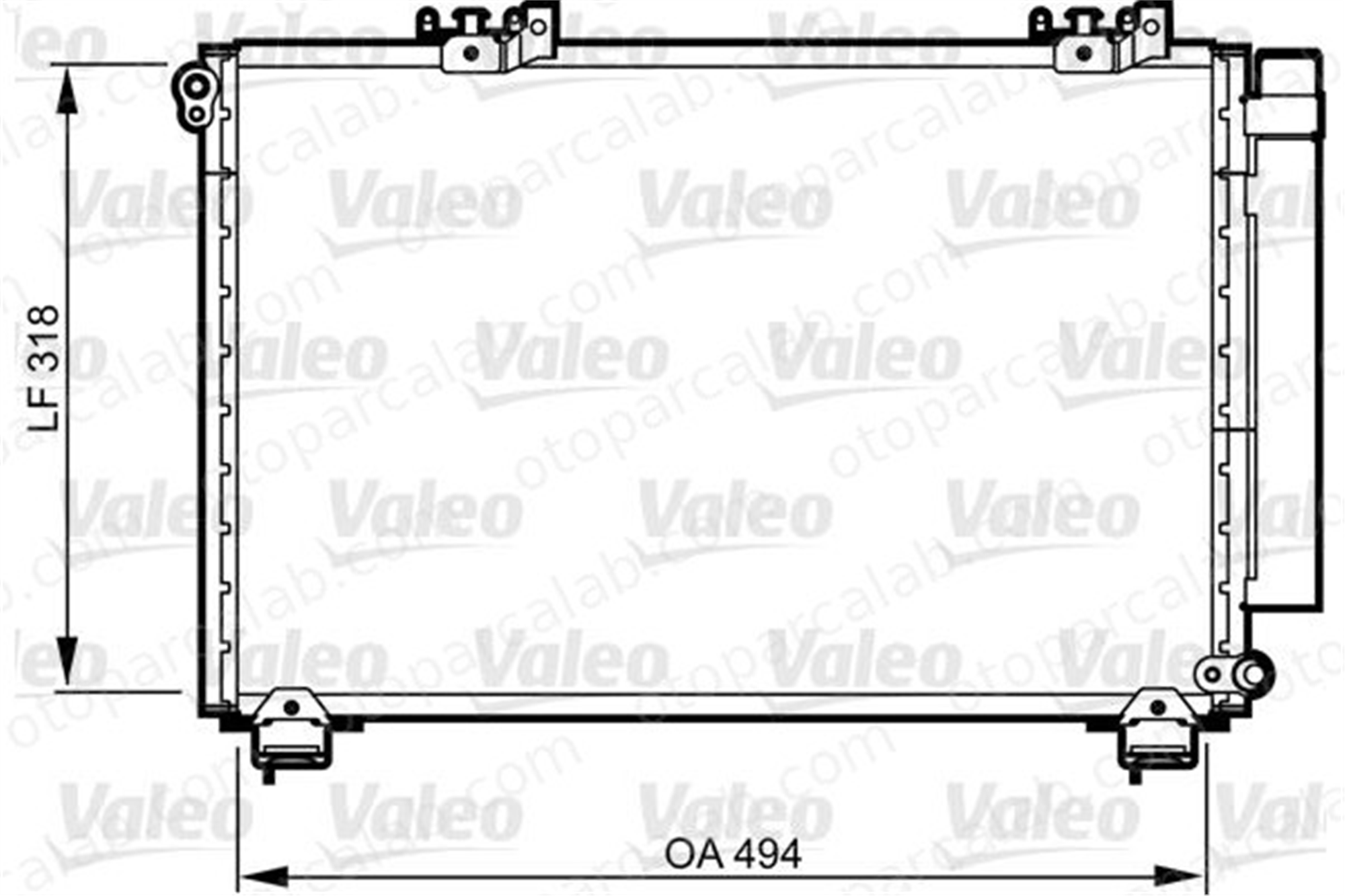 VALEO 814309 Klima Radyatörü TOYOTA YARIS VERSO YARIS 8846052040