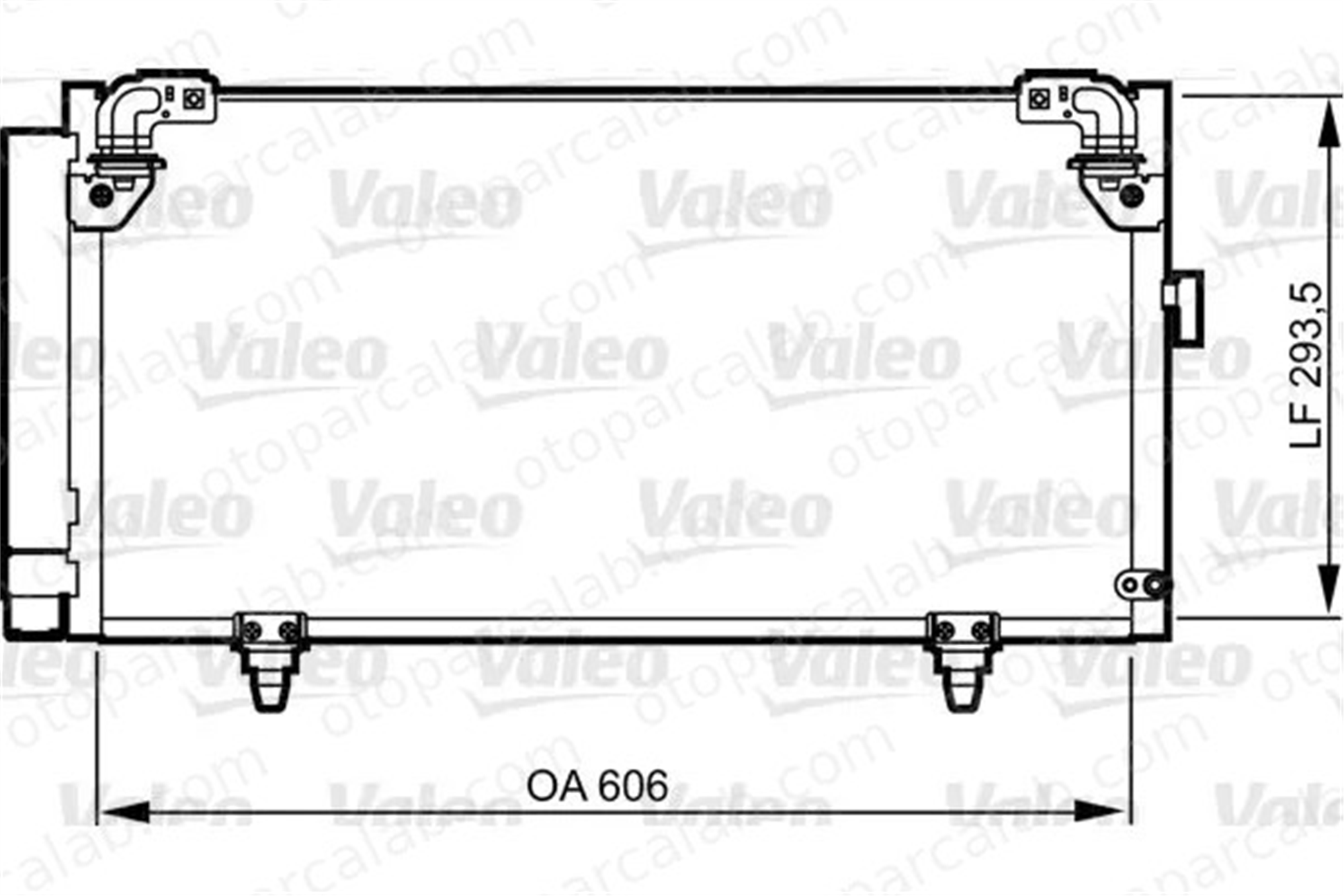 VALEO 814314 Klima Radyatörü SUBARU LEGACY IV Station wagon LEGACY IV 73210AG000