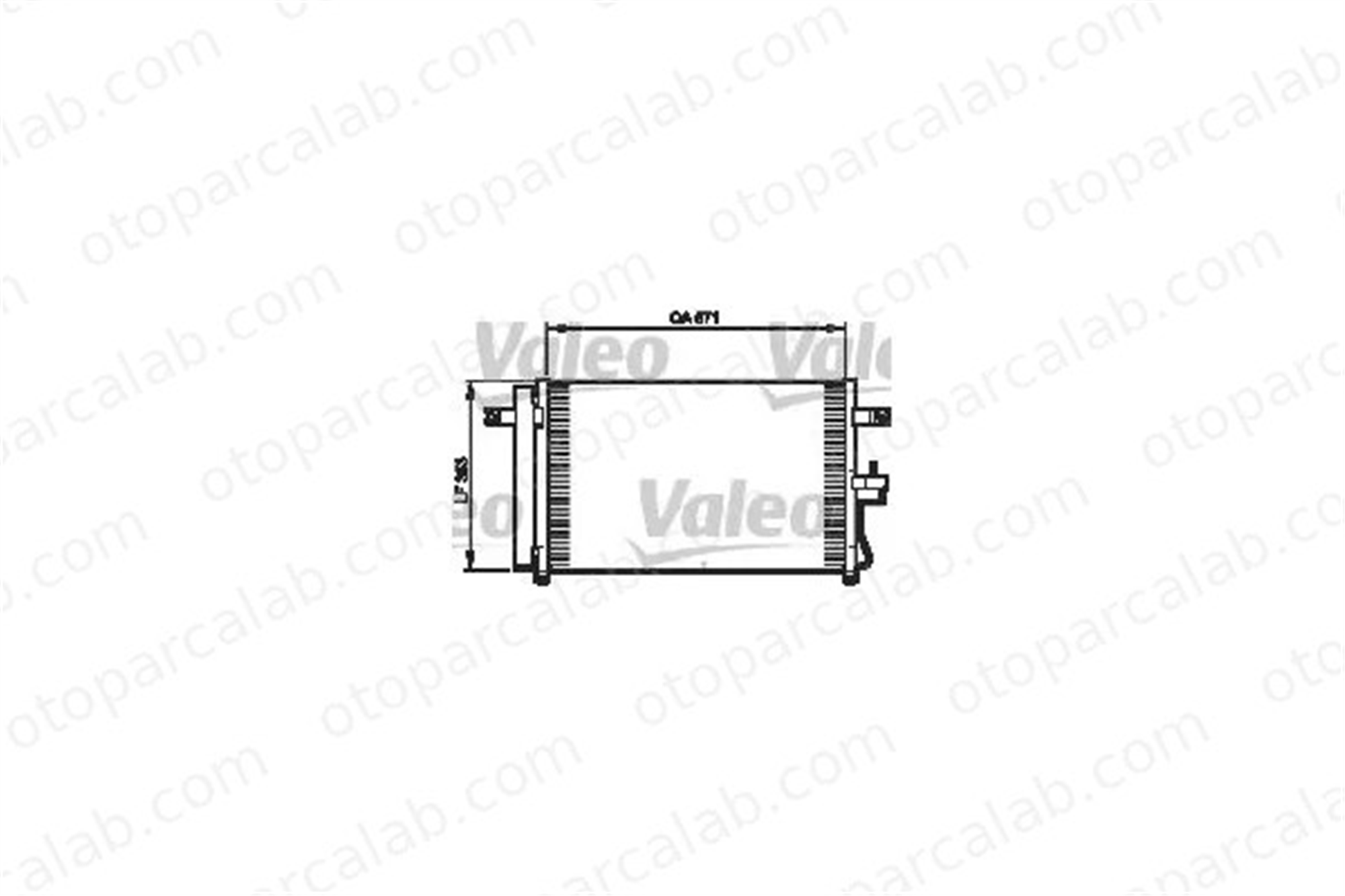 VALEO 814332 Klima Radyatörü HYUNDAI ACCENT II ACCENT II Sedan 9760625500