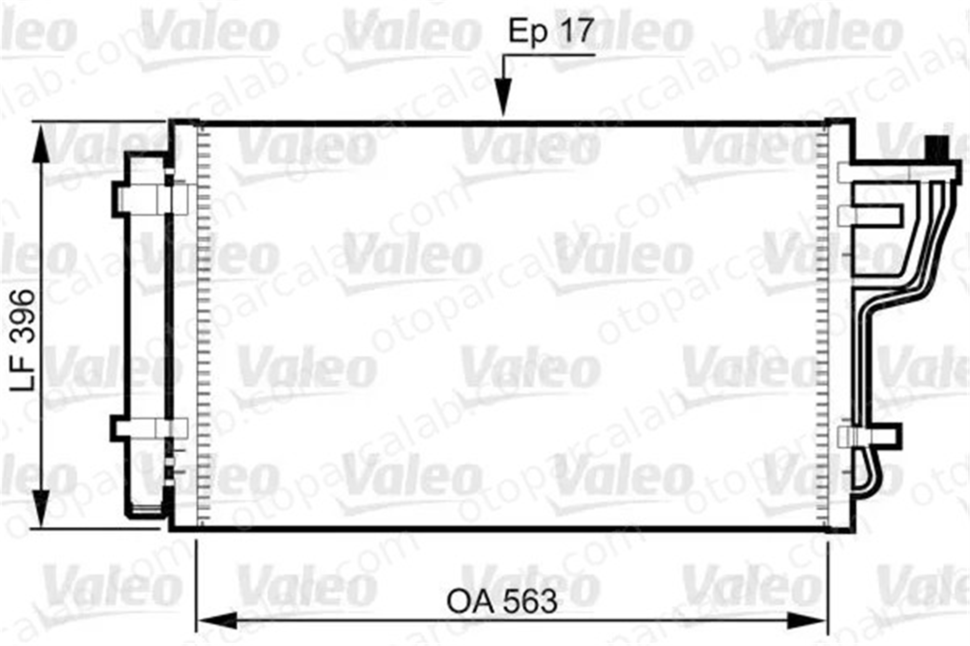 VALEO 814351 Klima Radyatörü KIA CEE'D SW PRO CEE'D 1682211080 976062H010