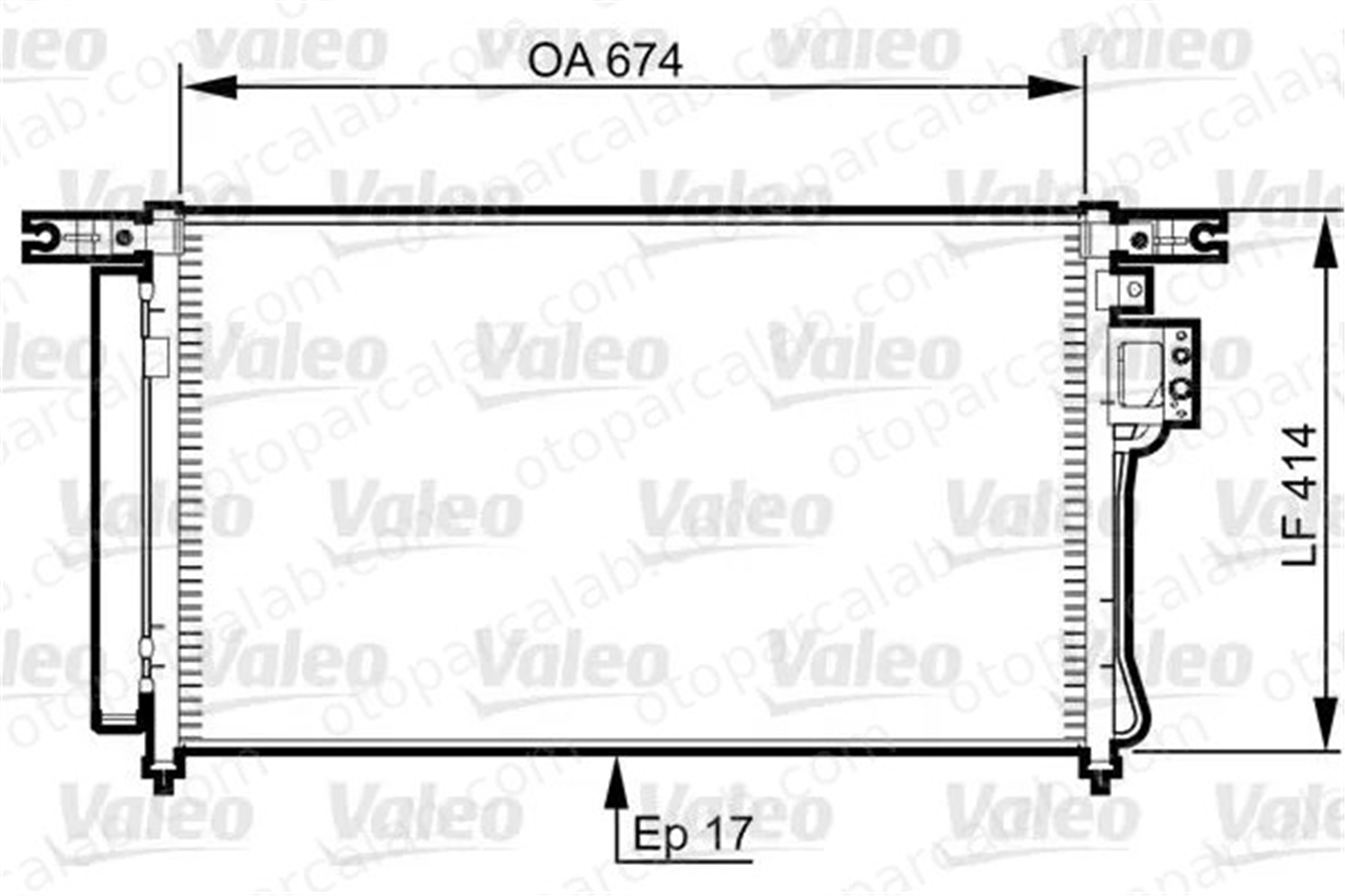 VALEO 814353 Klima Radyatörü HYUNDAI SANTA FÉ II 976062B000 976062B000AS