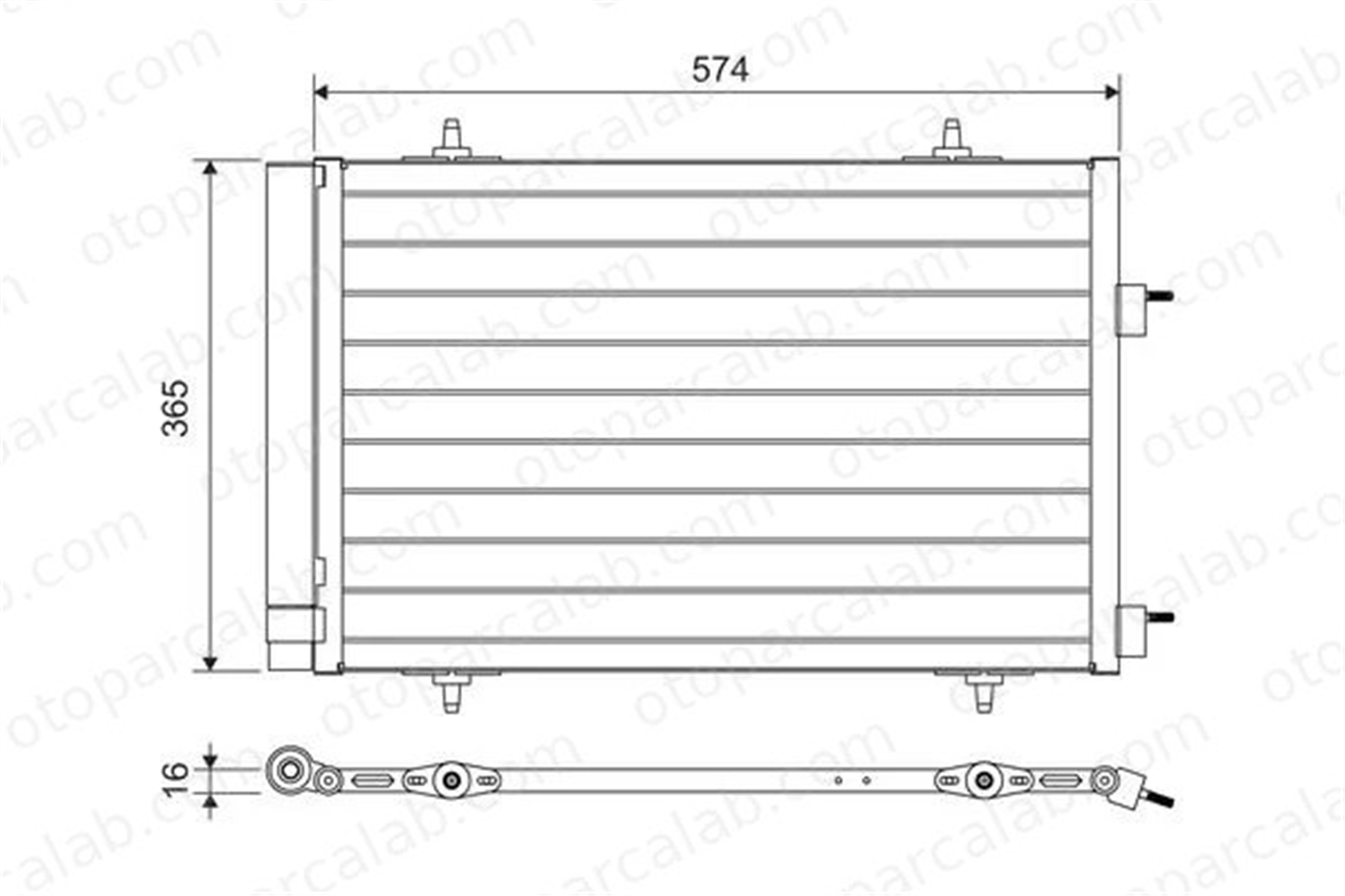 VALEO 814365 Klima Radyatörü PEUGEOT 508 I 508 SW I 6455JA 9684993080