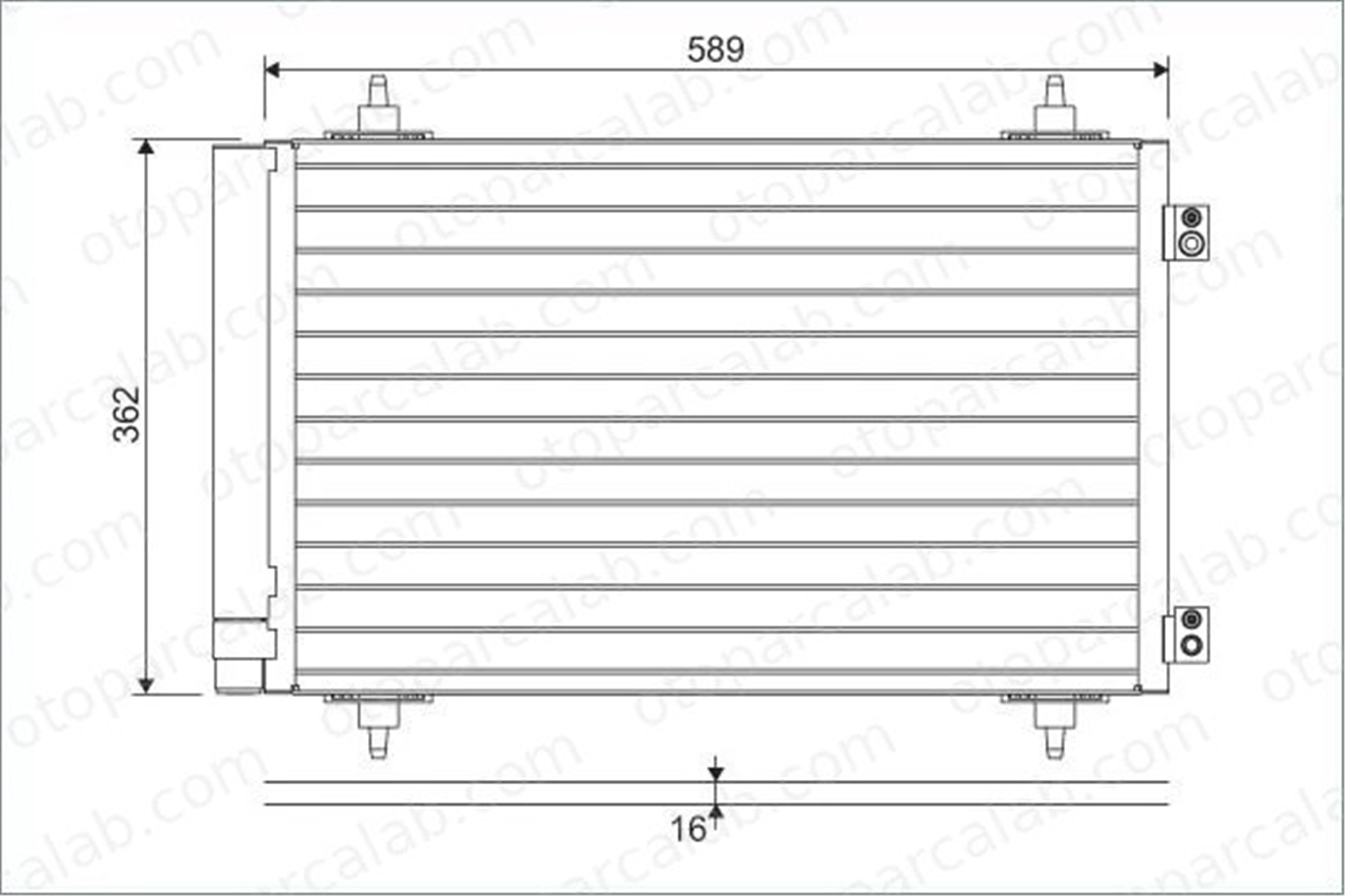 VALEO 814366 Klima Radyatörü CITROËN JUMPY JUMPY Panelvan/Van 6455EN 6455ES