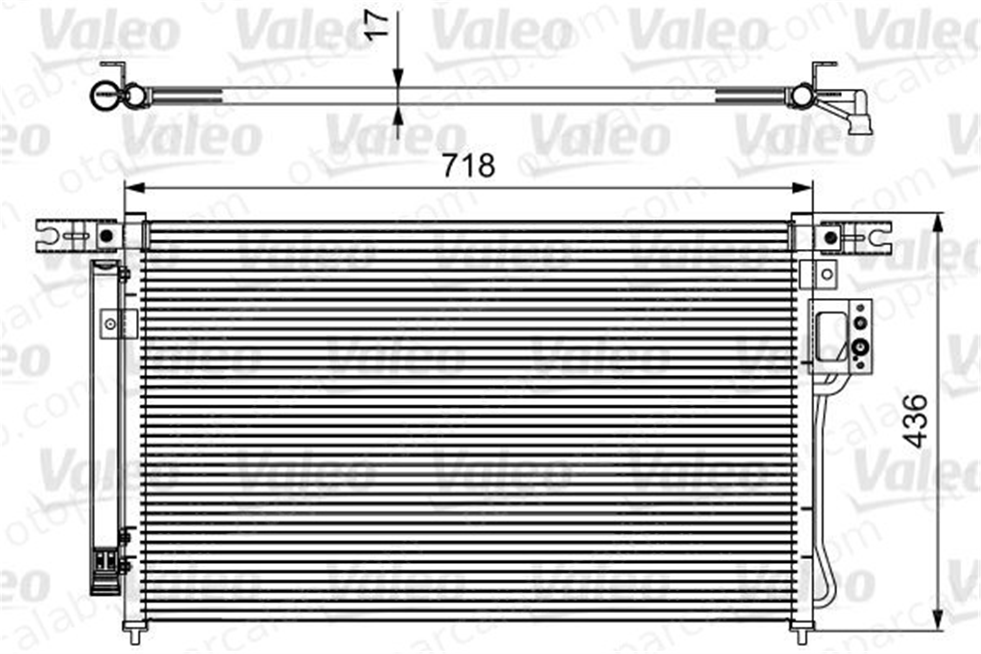VALEO 814425 Klima Radyatörü HYUNDAI SANTA FÉ II SANTA FÉ II Kasa/SUV 976062B100