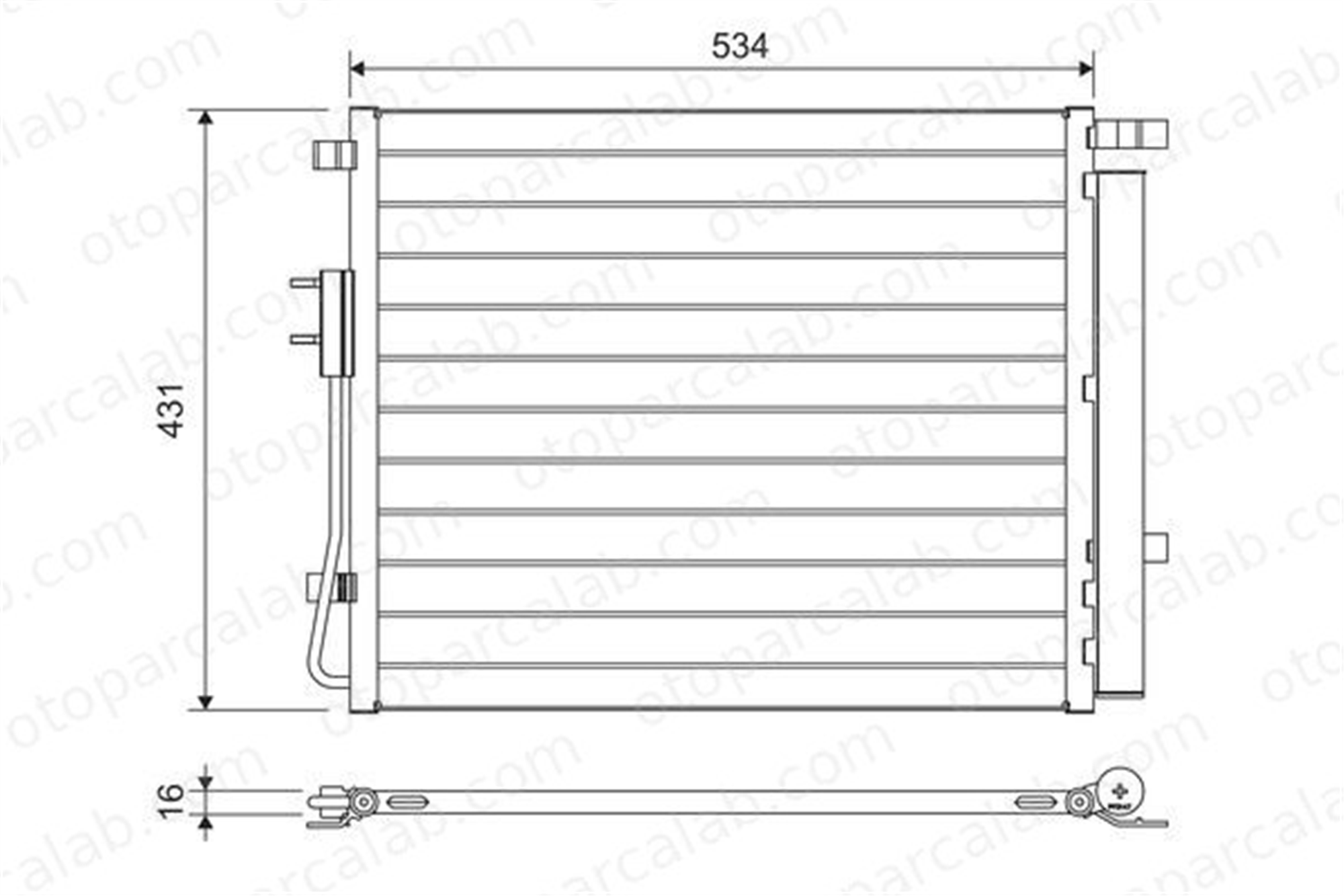 VALEO 814459 Klima Radyatörü HYUNDAI SANTA FÉ III GRAND SANTA FÉ 976062W00 976062W000